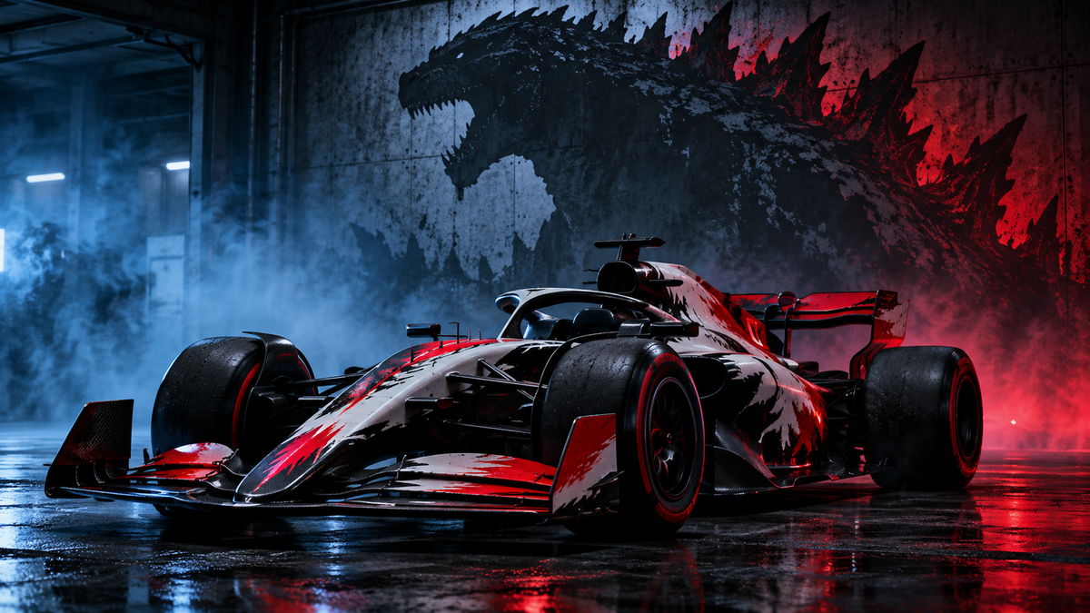 Haas' Godzilla-Themed Livery in Austin: Haas Racing Suit Guide ...