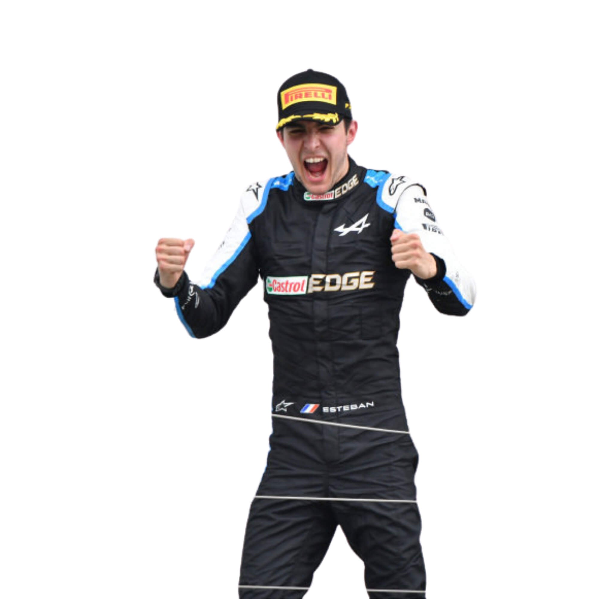 Esteban Ocon 2021 Castrol F1 Racing Suit Team Alpine
