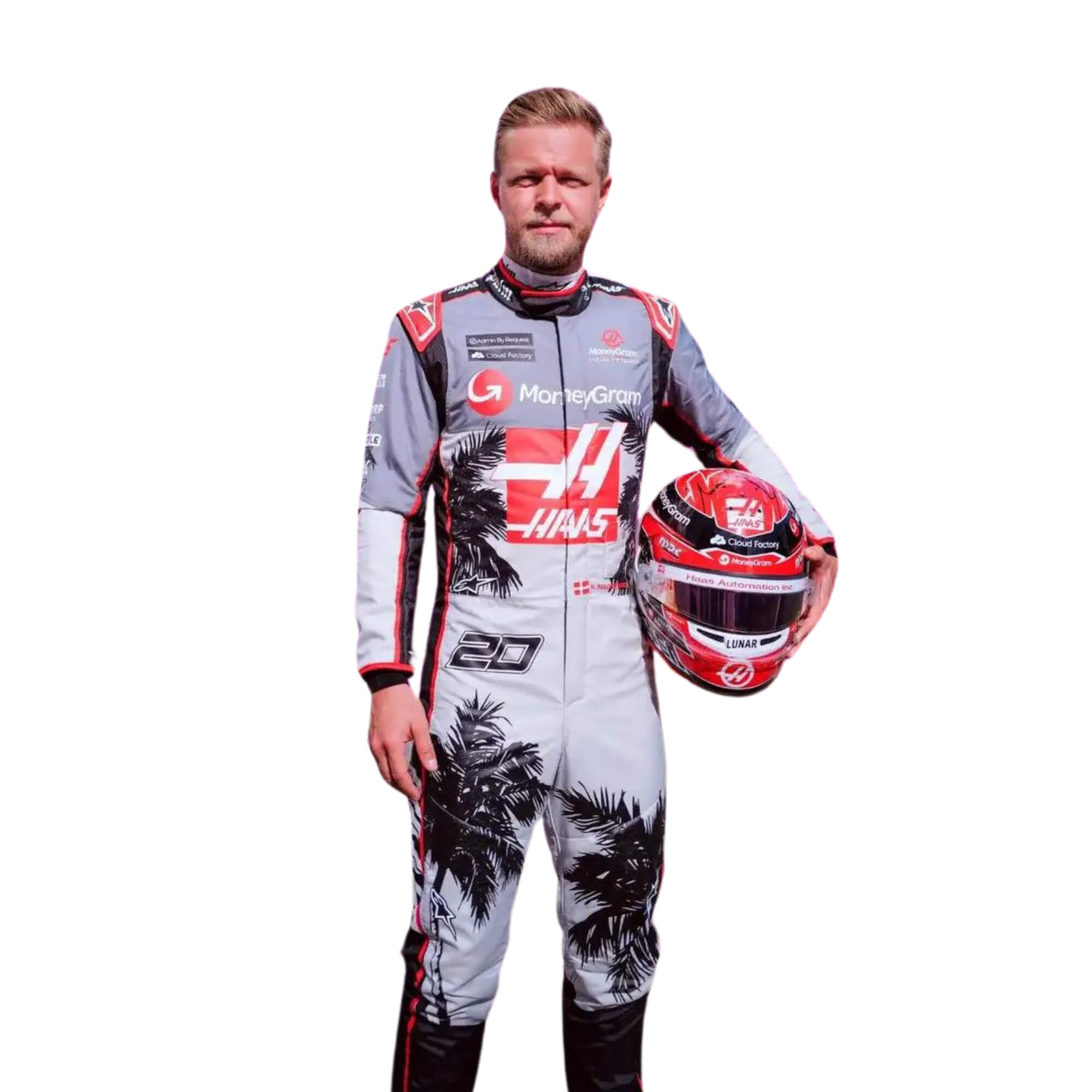 Kevin Magnussen 2023 Miami GP F1 Racing Suit  Team Haas