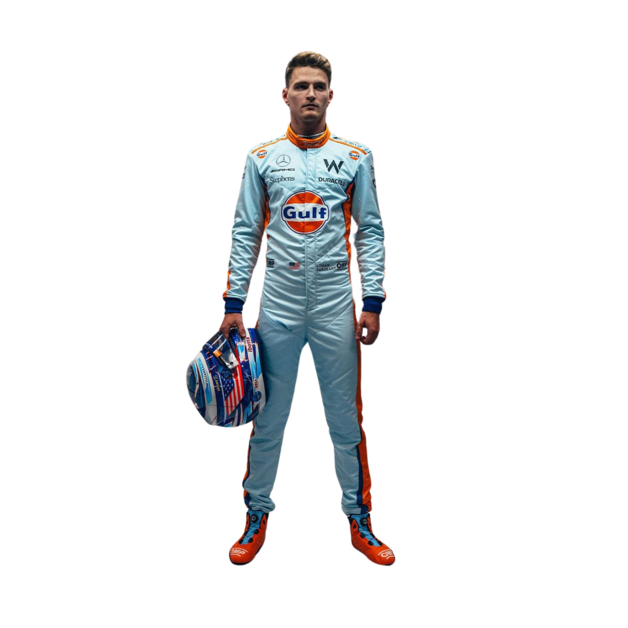 Logan Sargeant 2023 Gulf Singapore GP F1 Racing Suit Team Williams