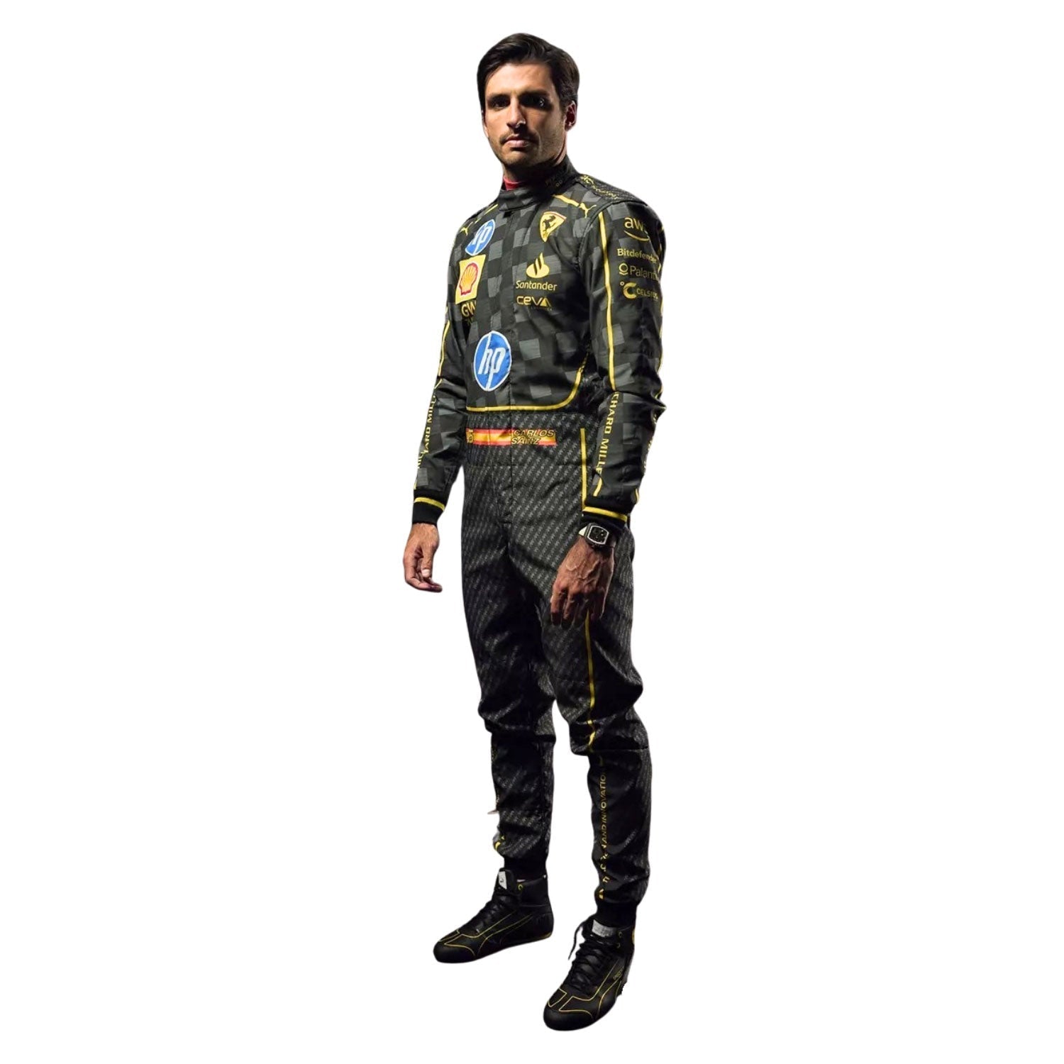 Carlos Sainz Jr 2024 HP Italy GP F1 Racing Suit Team Ferrari