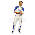 Liam Lawson wearing 2026 F1 racing costume front view