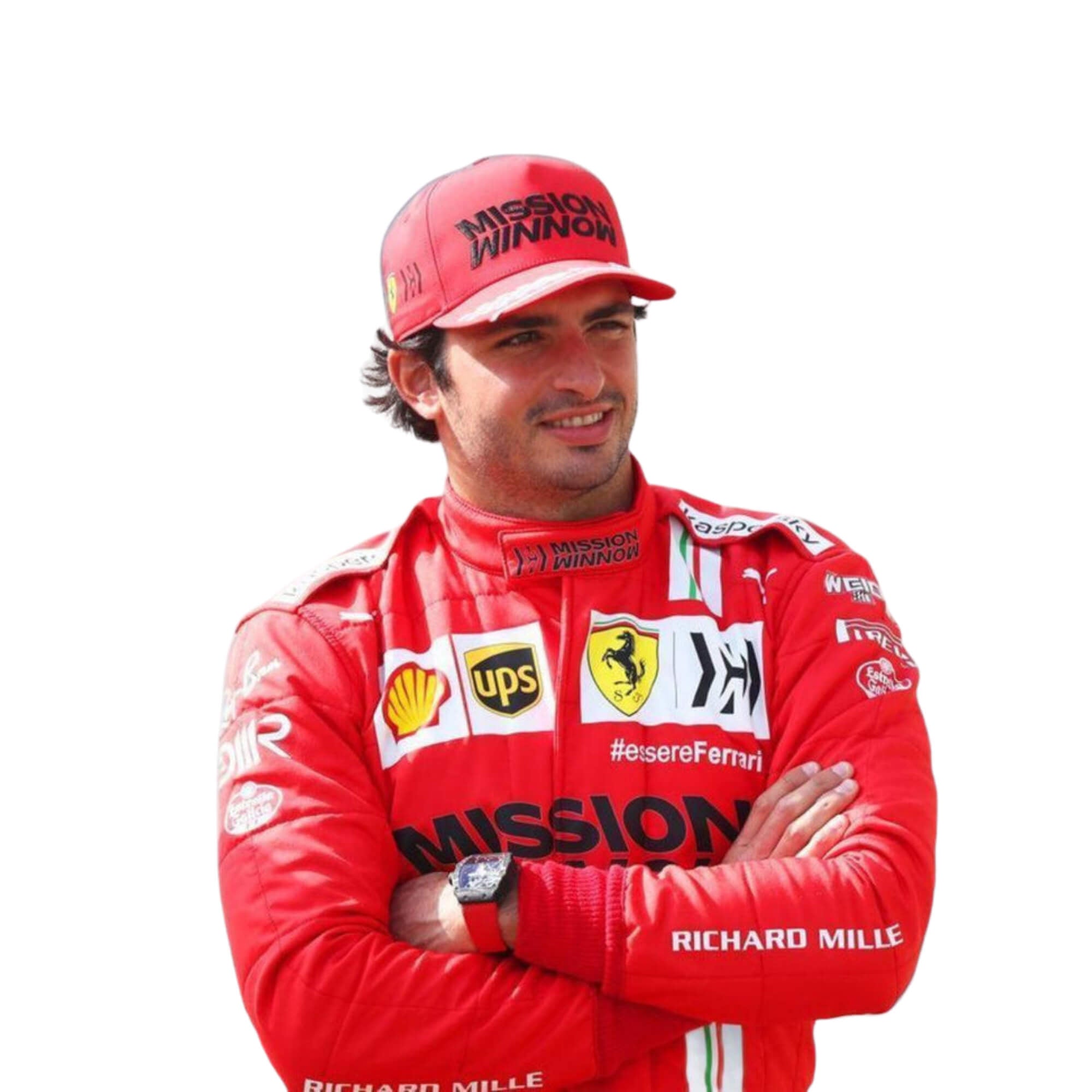 Carlos Sainz 2021 F1 Racing Suit Team Ferrari Mission Winnow