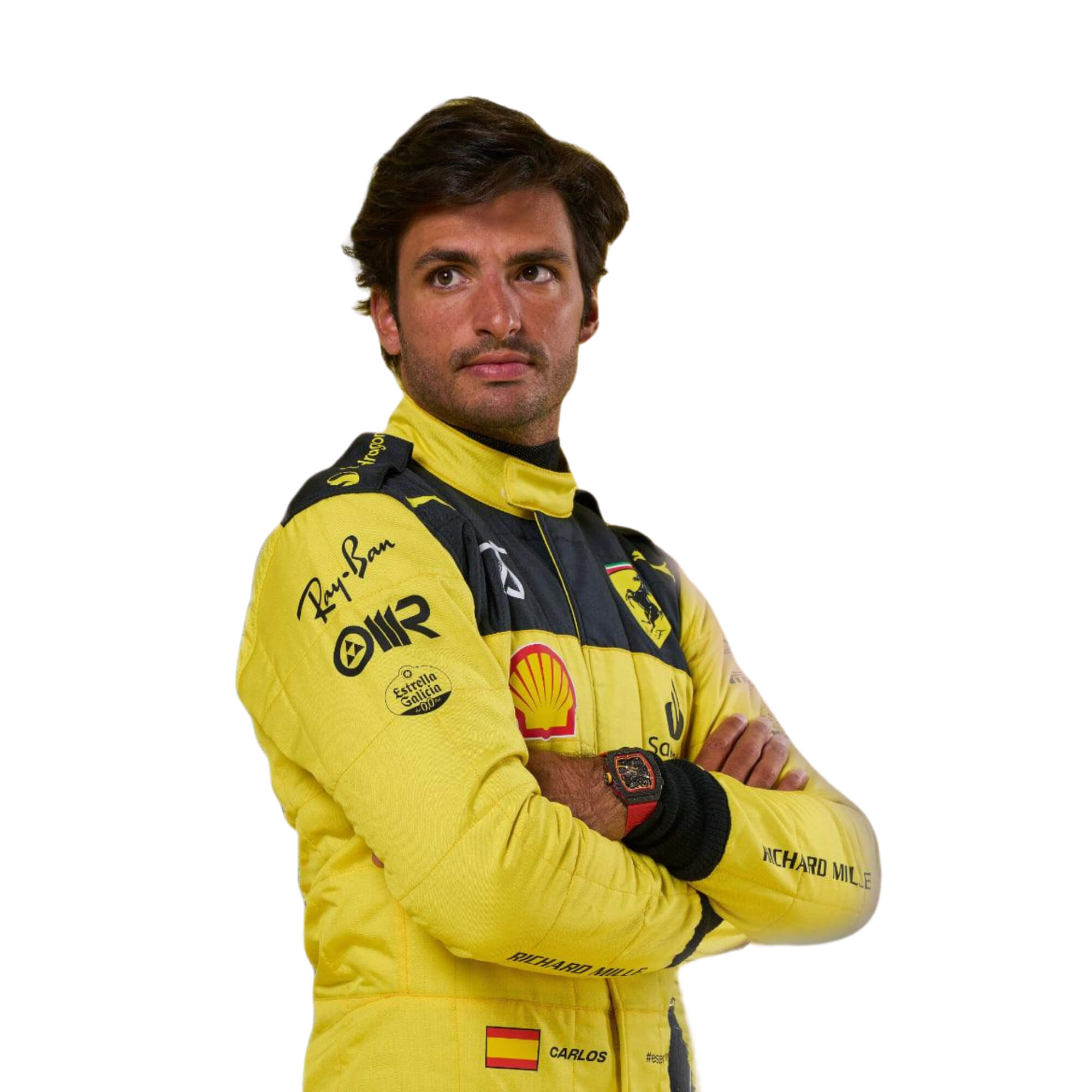 Carlos Sainz 2022 75th Anniversary F1 Racing Suit Team Ferrari