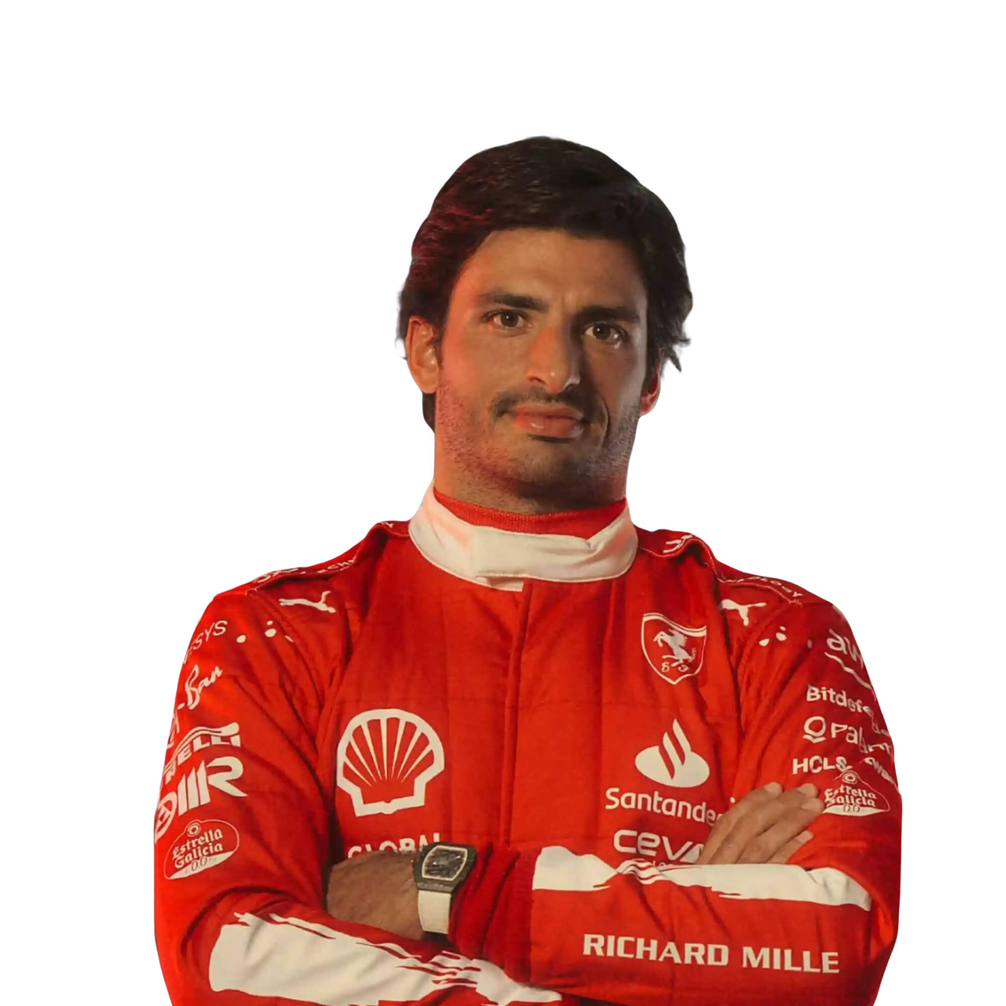 Carlos Sainz Jr 2023 Las Vegas F1 Racing Suit Team Scuderia Ferrari