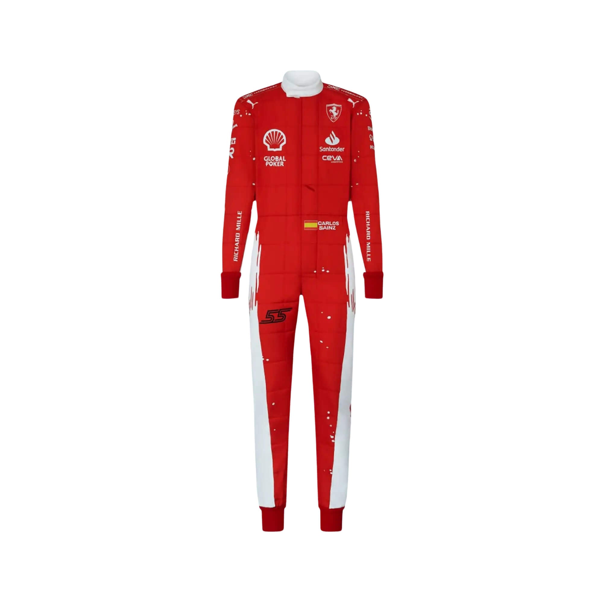 Carlos Sainz Jr 2023 Las Vegas F1 Racing Suit Team Scuderia Ferrari