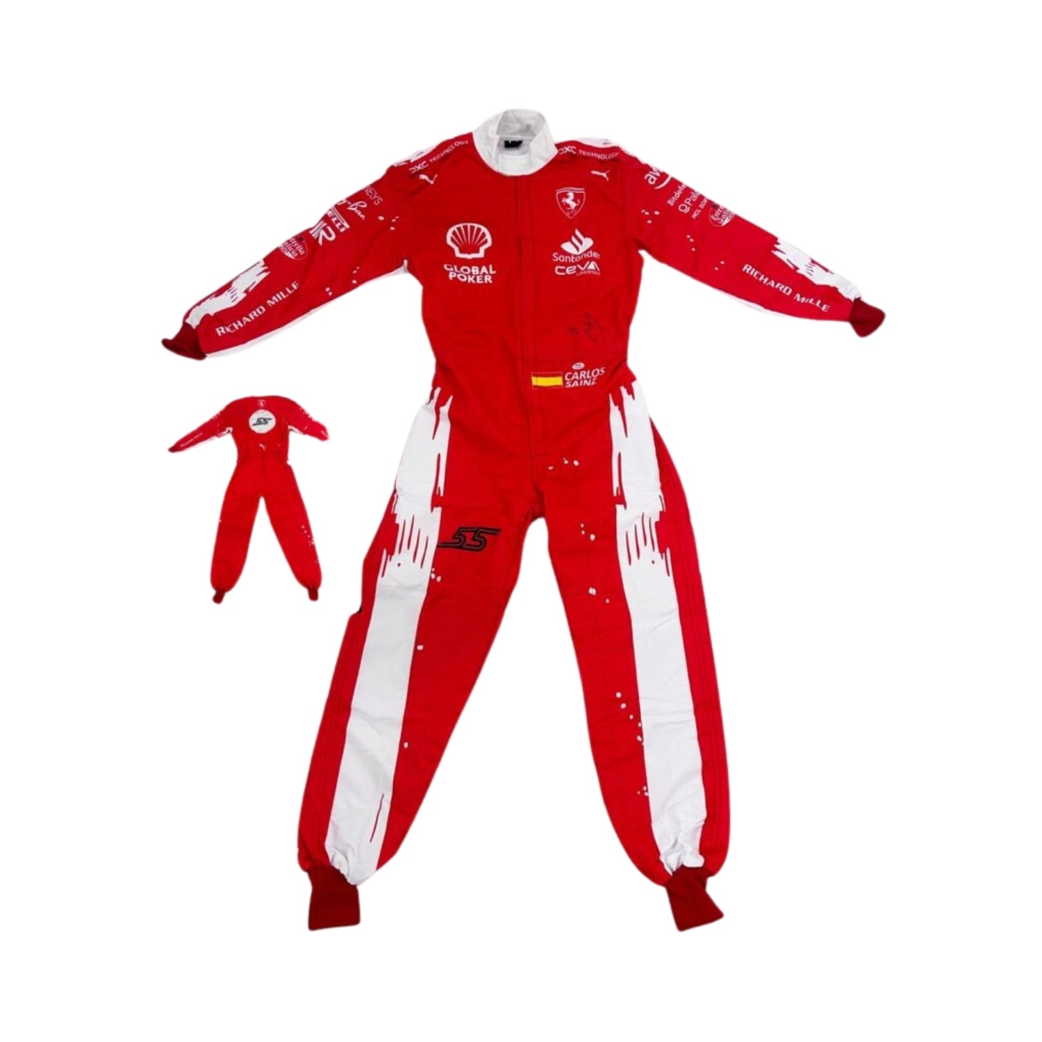 Carlos Sainz Jr 2023 Las Vegas F1 Racing Suit Team Scuderia Ferrari