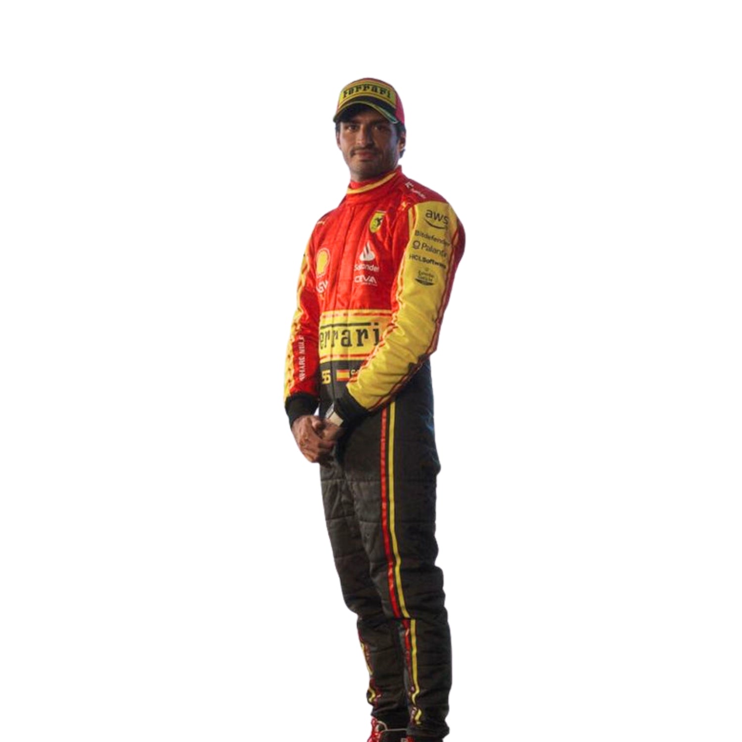 Carlos Sainz Jr 2023 Monza Special Edition F1 Racing Suit Team Ferrari