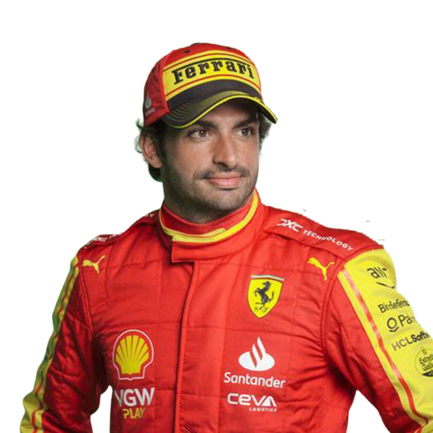 Carlos Sainz Jr 2023 Monza Special Edition F1 Racing Suit Team Ferrari