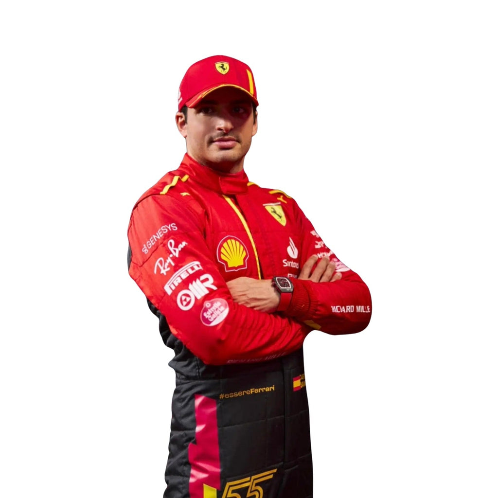 Carlos Sainz Jr 2023 Spain Grand Prix F1 Racing Suit Team Ferrari