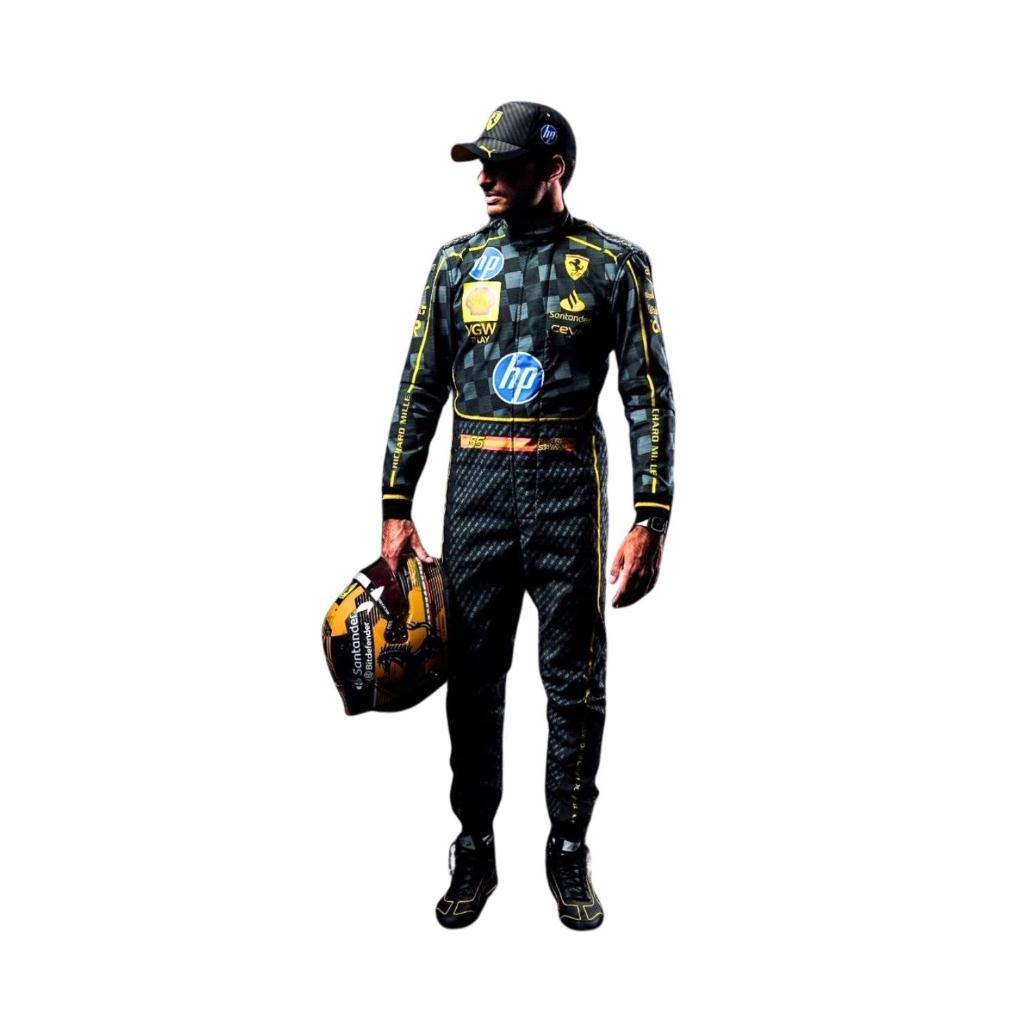 Carlos Sainz Jr 2024 HP Italy GP F1 Racing Suit Team Ferrari