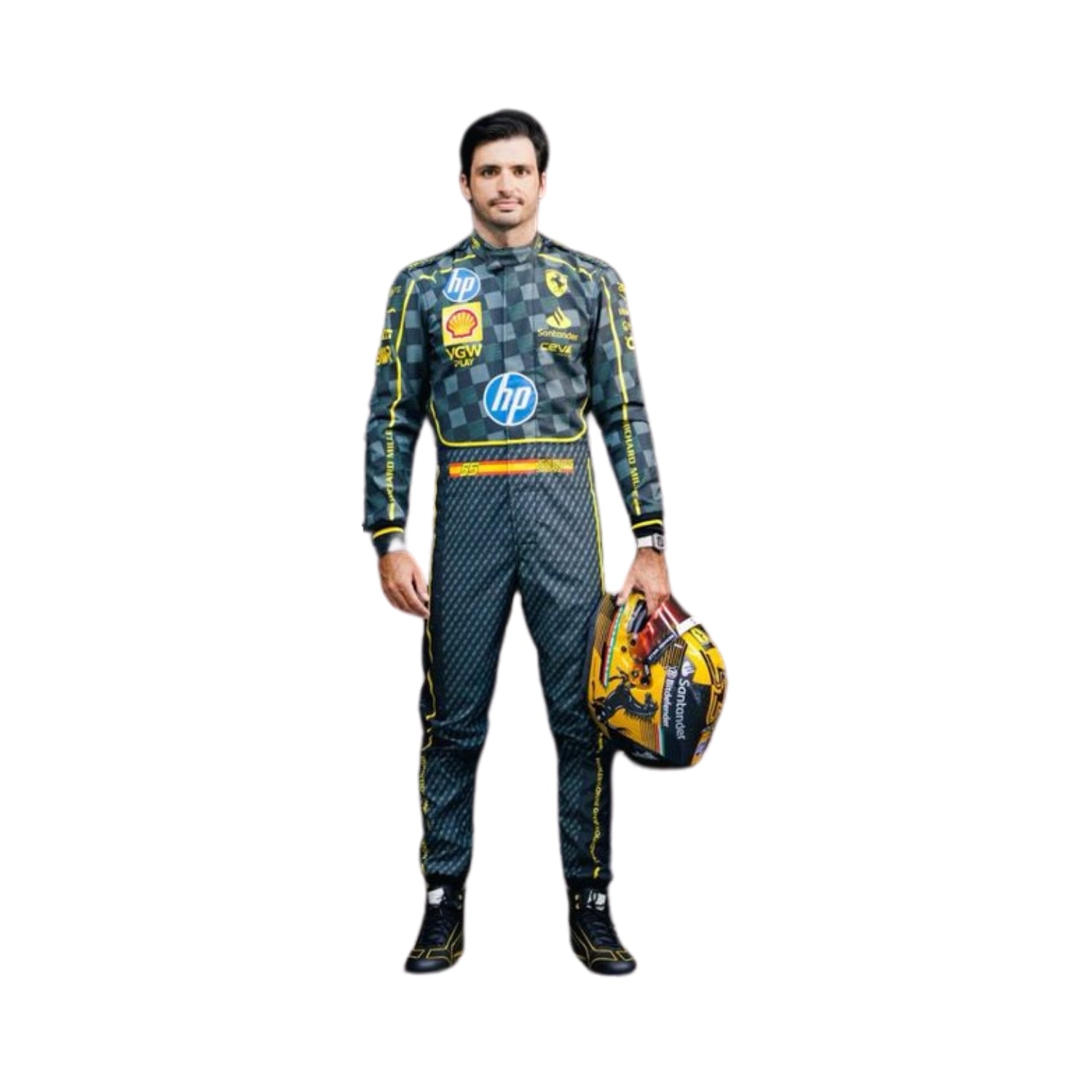 Carlos Sainz Jr 2024 HP Italy GP F1 Racing Suit Team Ferrari