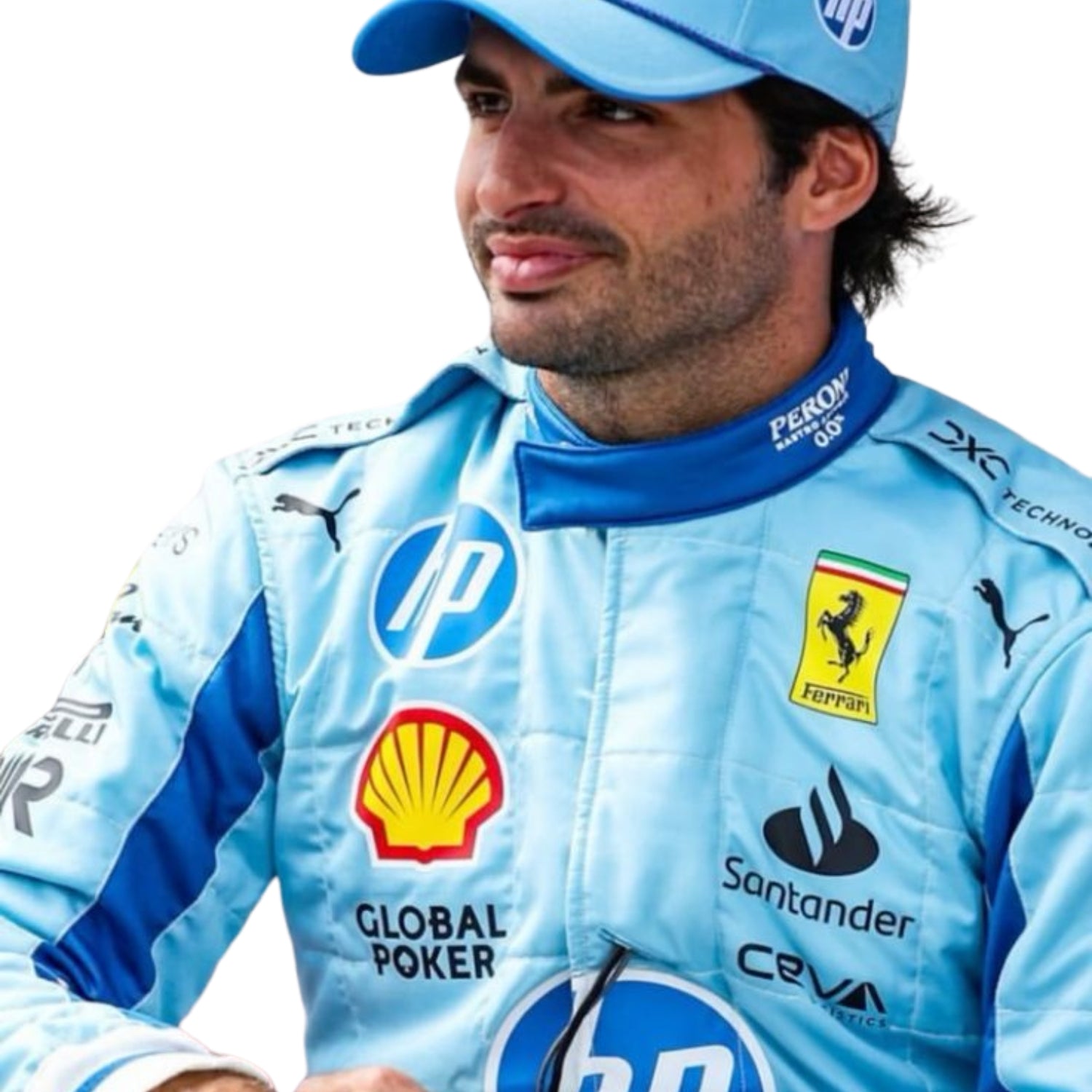 Carlos Sainz Jr 2024 Miami Grand Prix F1 Racing Suit Team Ferrari