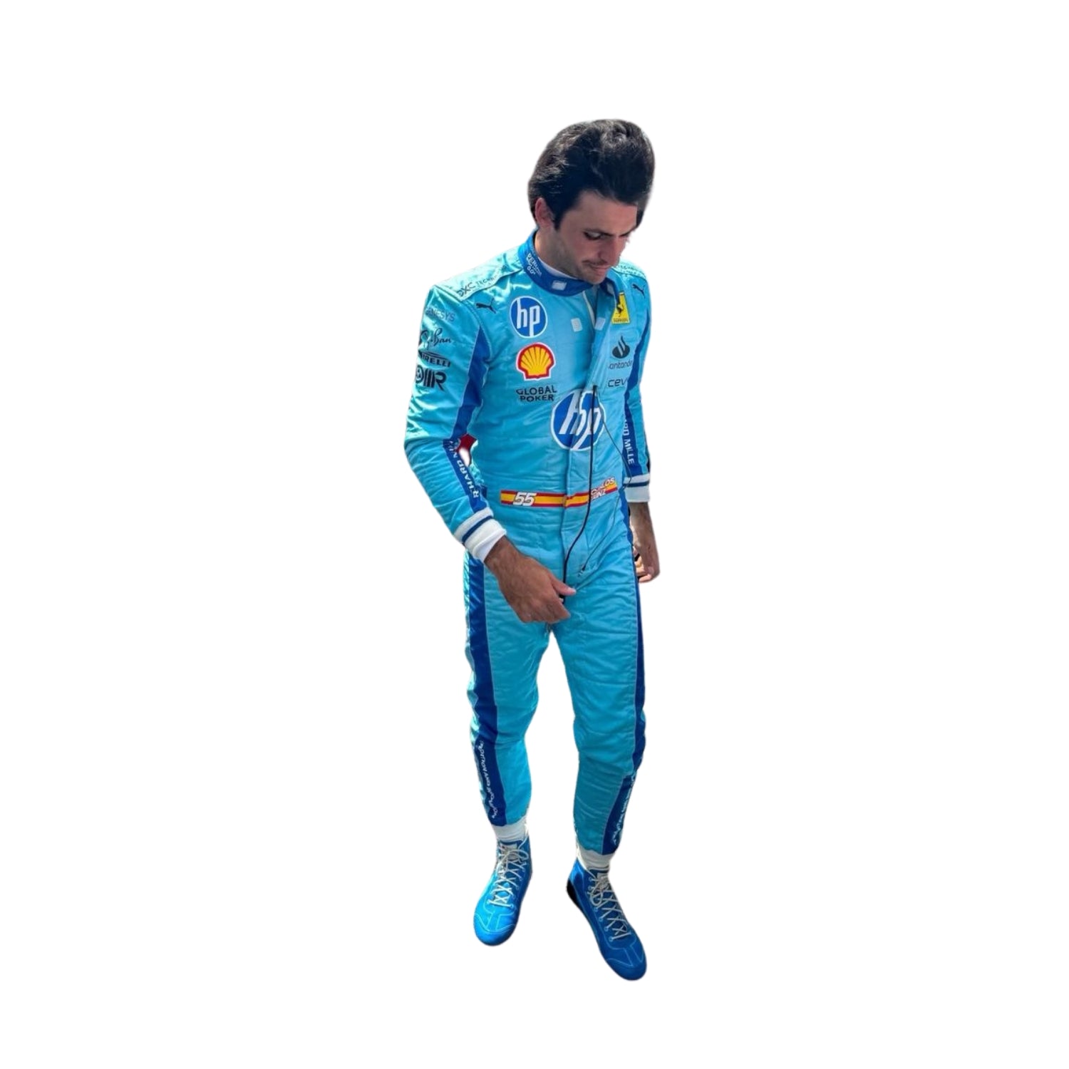 Carlos Sainz Jr 2024 Miami Grand Prix F1 Racing Suit Team Ferrari