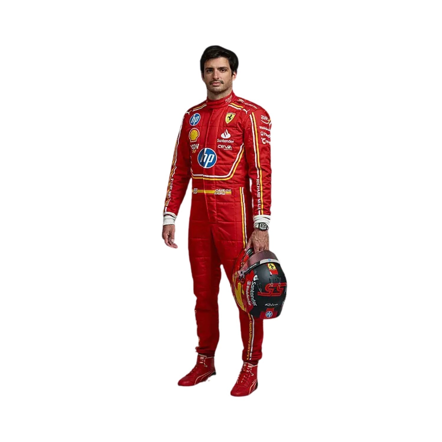 Carlos Sainz Jr 2024 Monaco GP HP F1 Racing Suit Team Ferrari