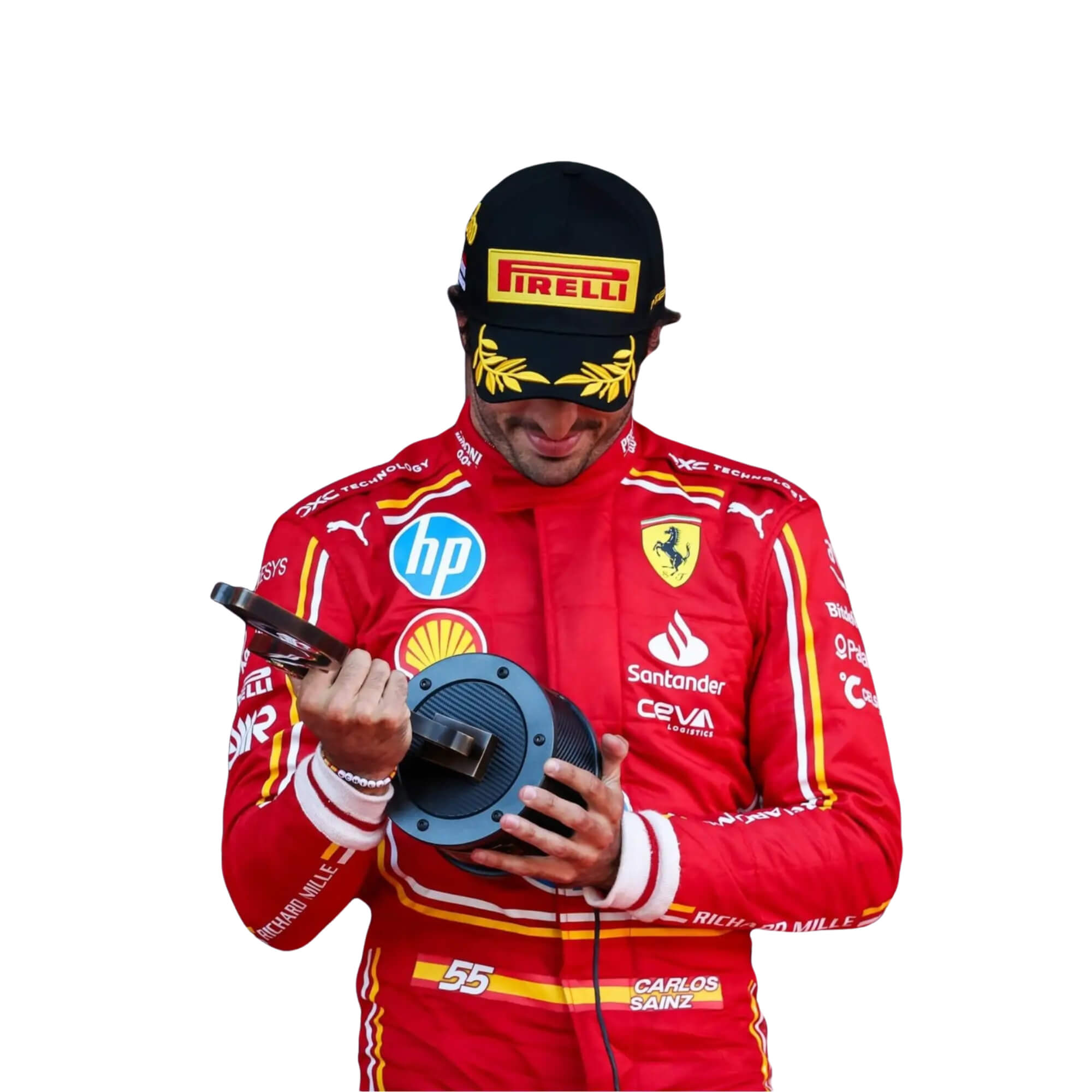Carlos Sainz Jr 2024 Monaco GP HP F1 Racing Suit Team Ferrari
