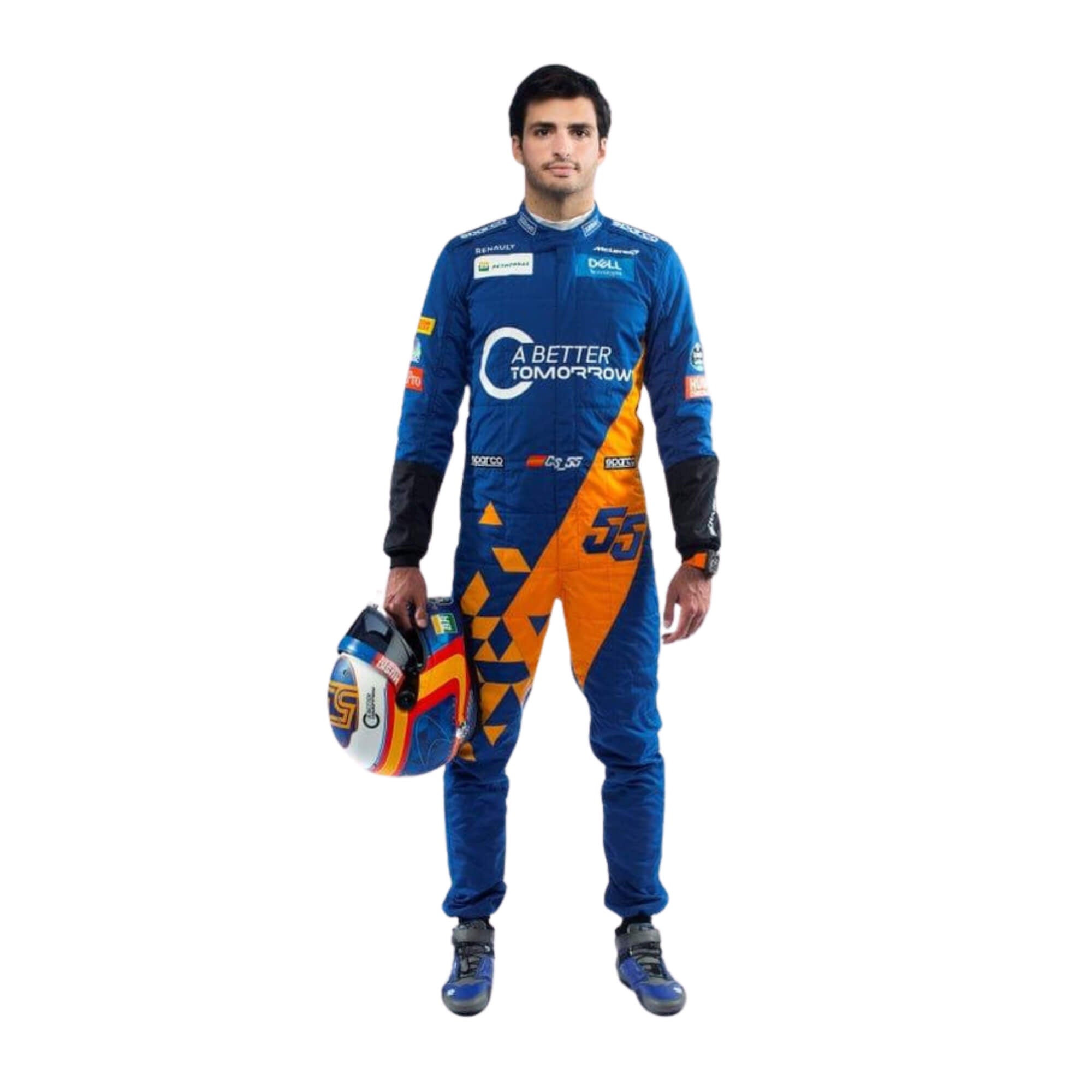 Carlos Saniz 2019 F1 Racing Suit Team McLaren