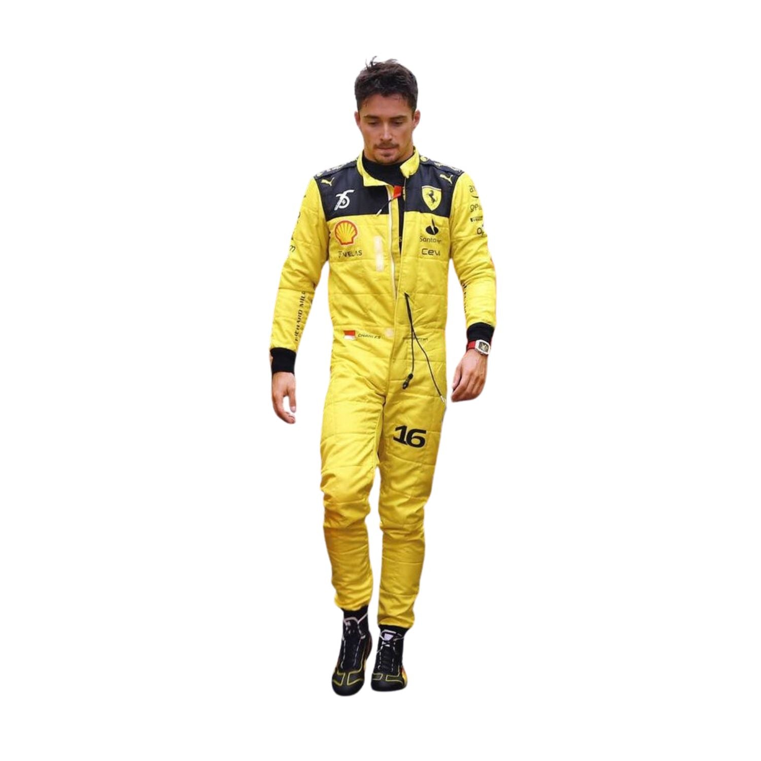 Charles Leclerc 2022 75th Anniversary F1 Racing Suit Team Ferrari