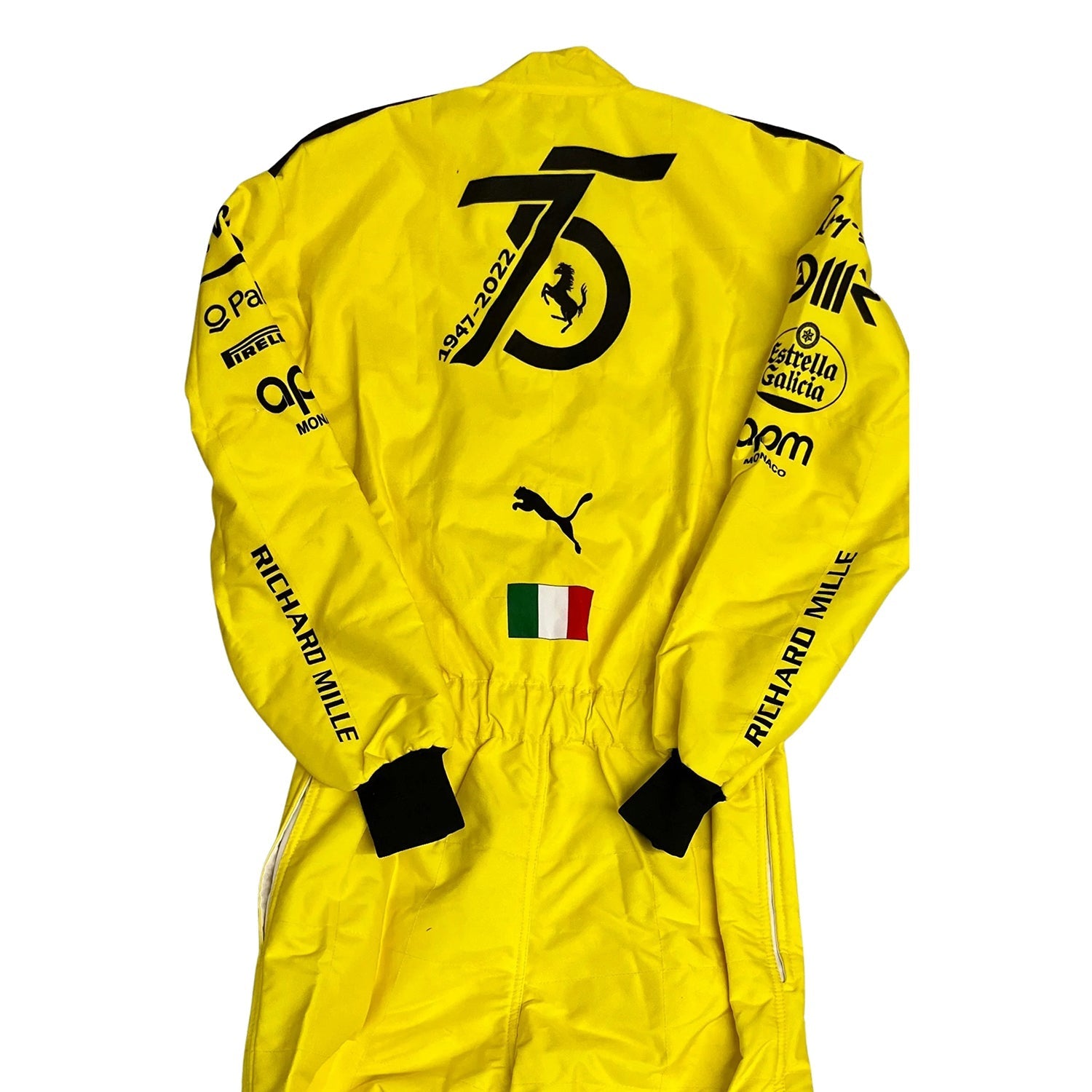Charles Leclerc 2022 75th Anniversary F1 Racing Suit Team Ferrari