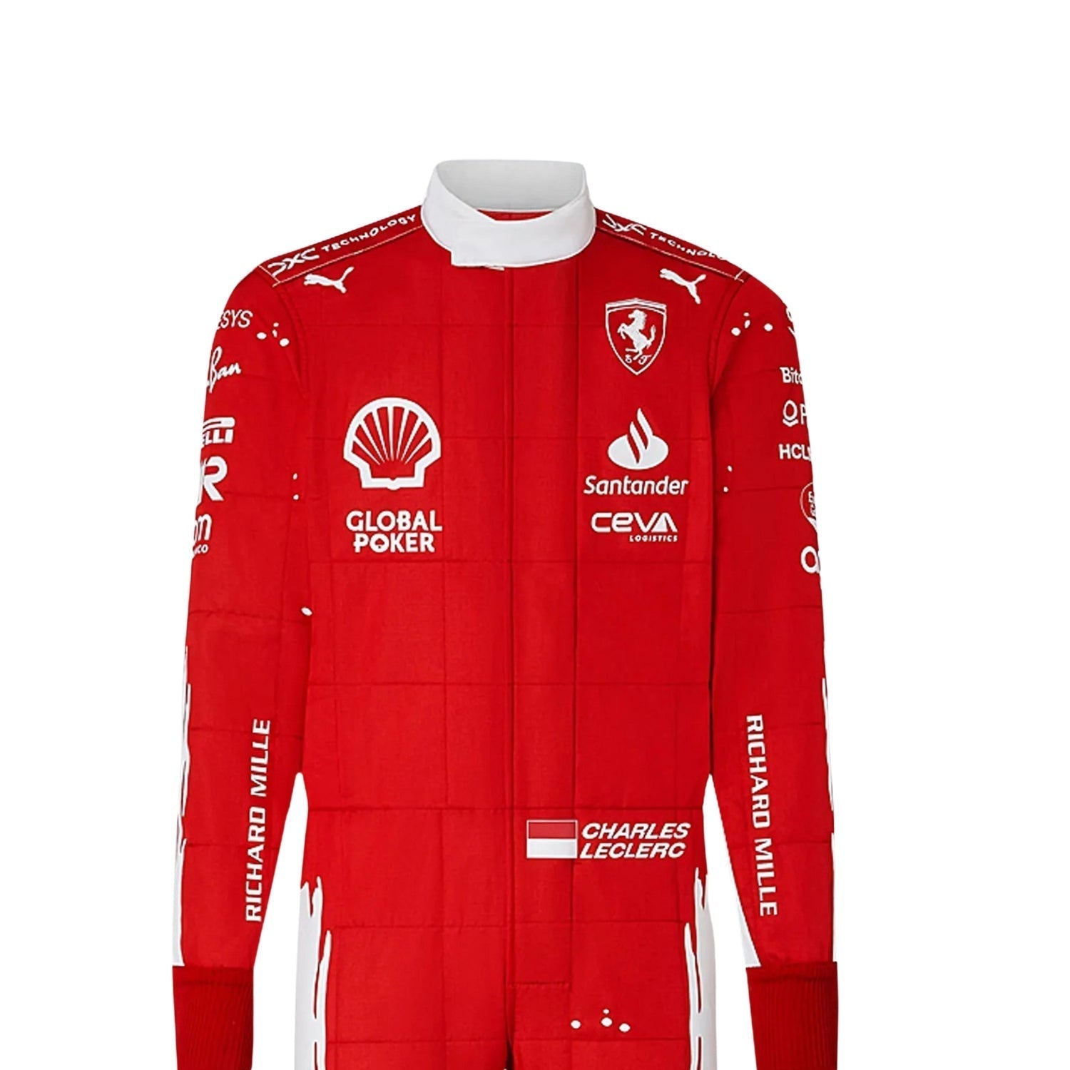 Charles Leclerc 2023 Las Vegas GP F1 Racing Suit Team Ferrari