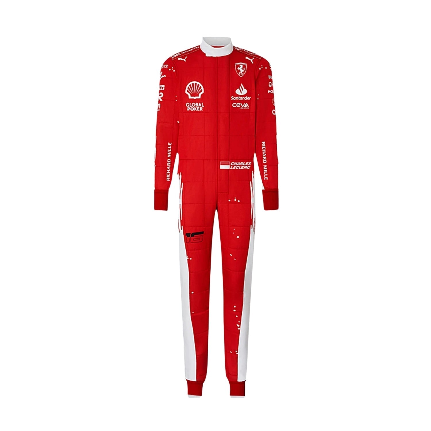 Charles Leclerc 2023 Las Vegas GP F1 Racing Suit Team Ferrari