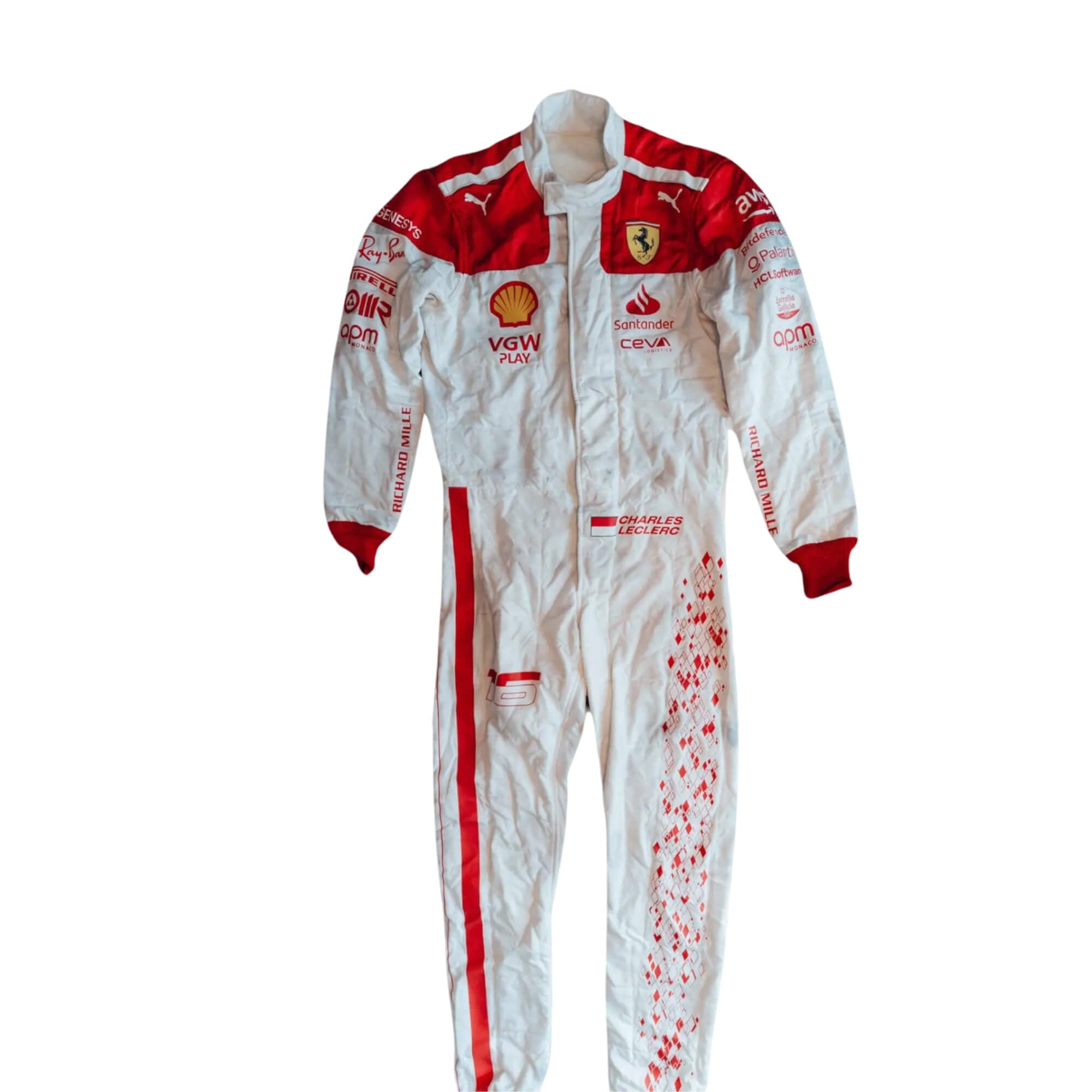 Charles Leclerc 2023 Monaco GP F1 Racing Suit Team Ferrari