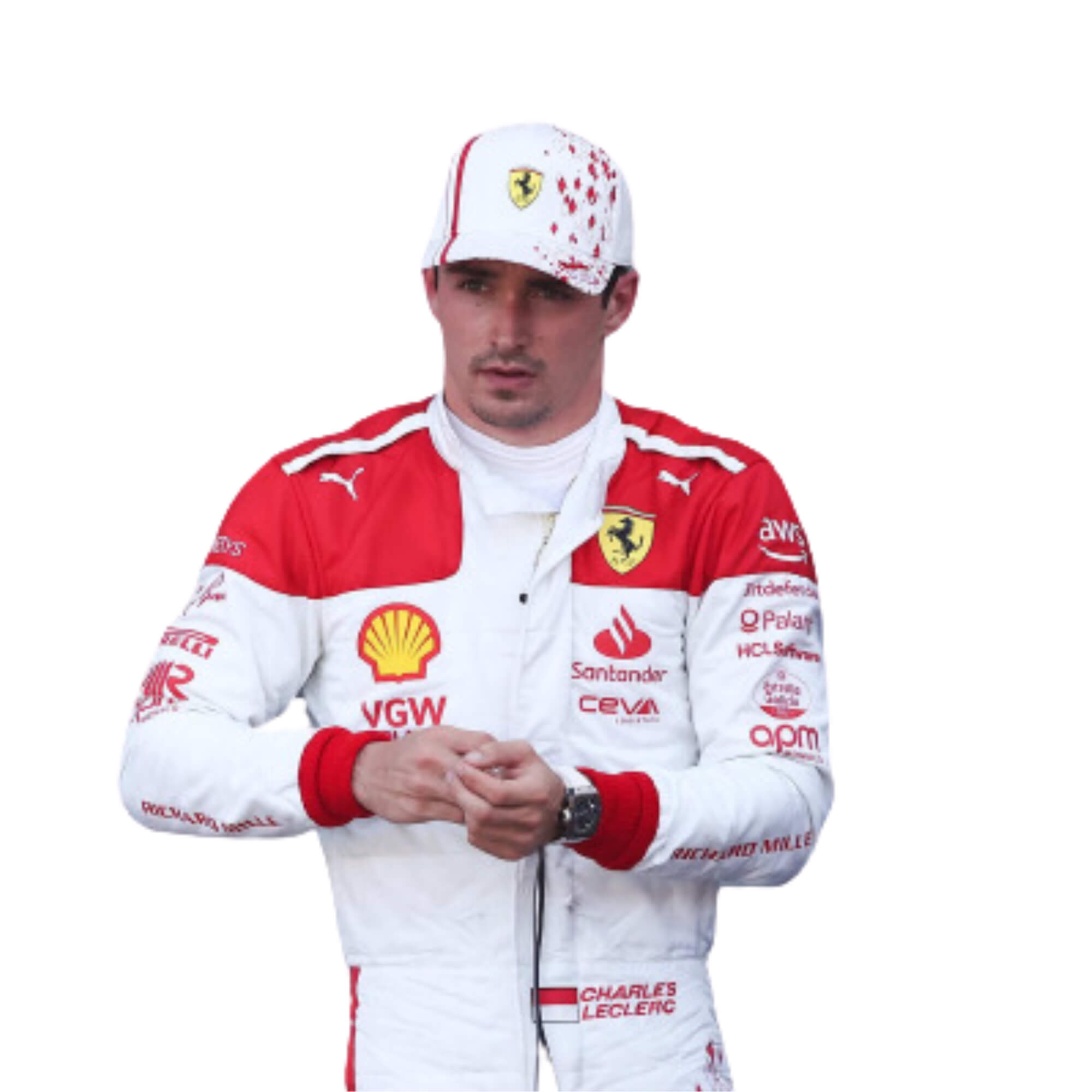 Charles Leclerc 2023 Monaco GP F1 Racing Suit Team Ferrari