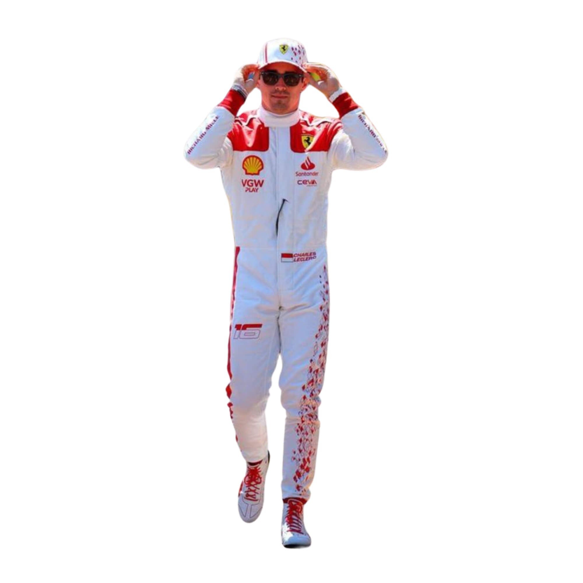 Charles Leclerc 2023 Monaco GP F1 Racing Suit Team Ferrari