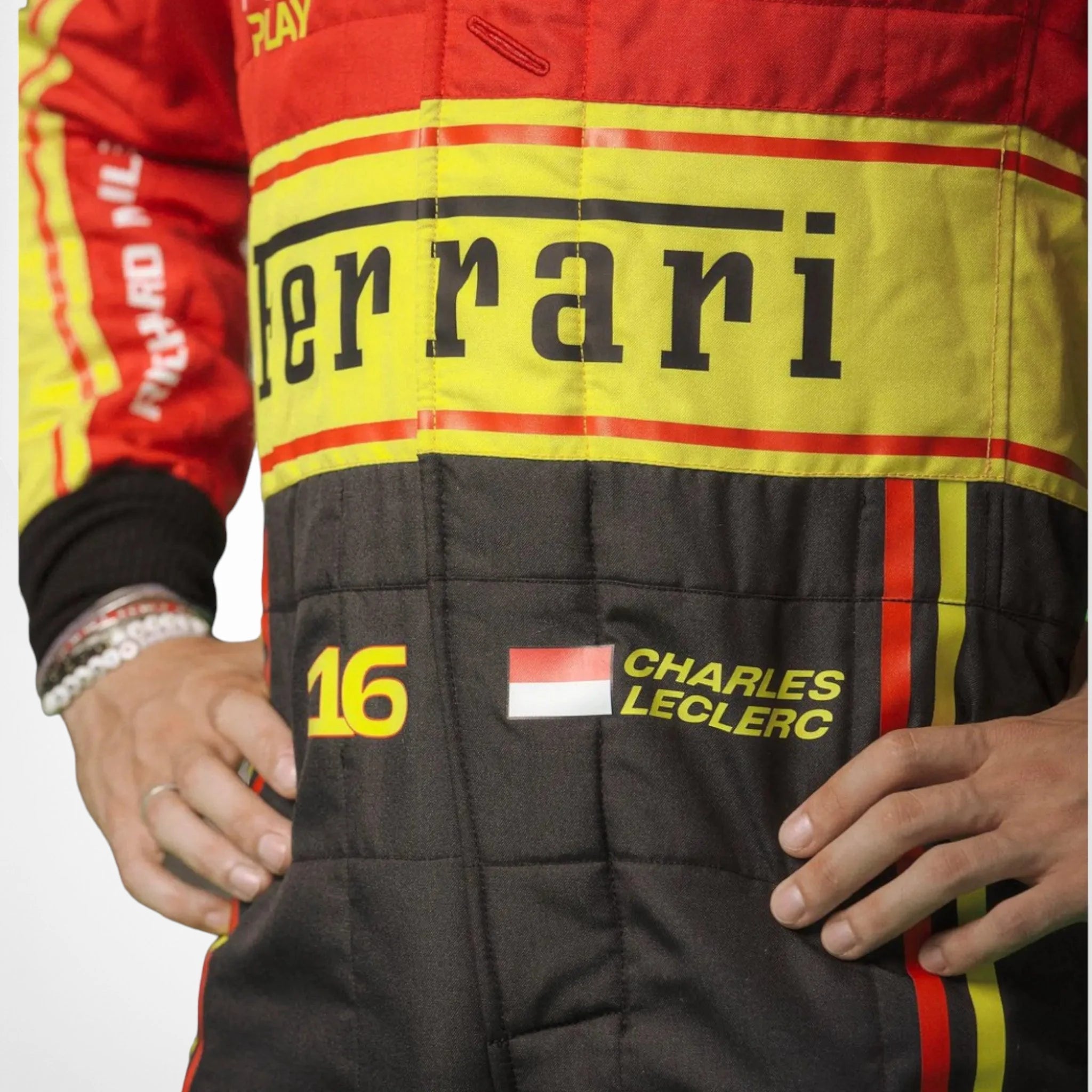 Charles Leclerc 2023 Monza Special Edition F1 Racing Suit Team Ferrari