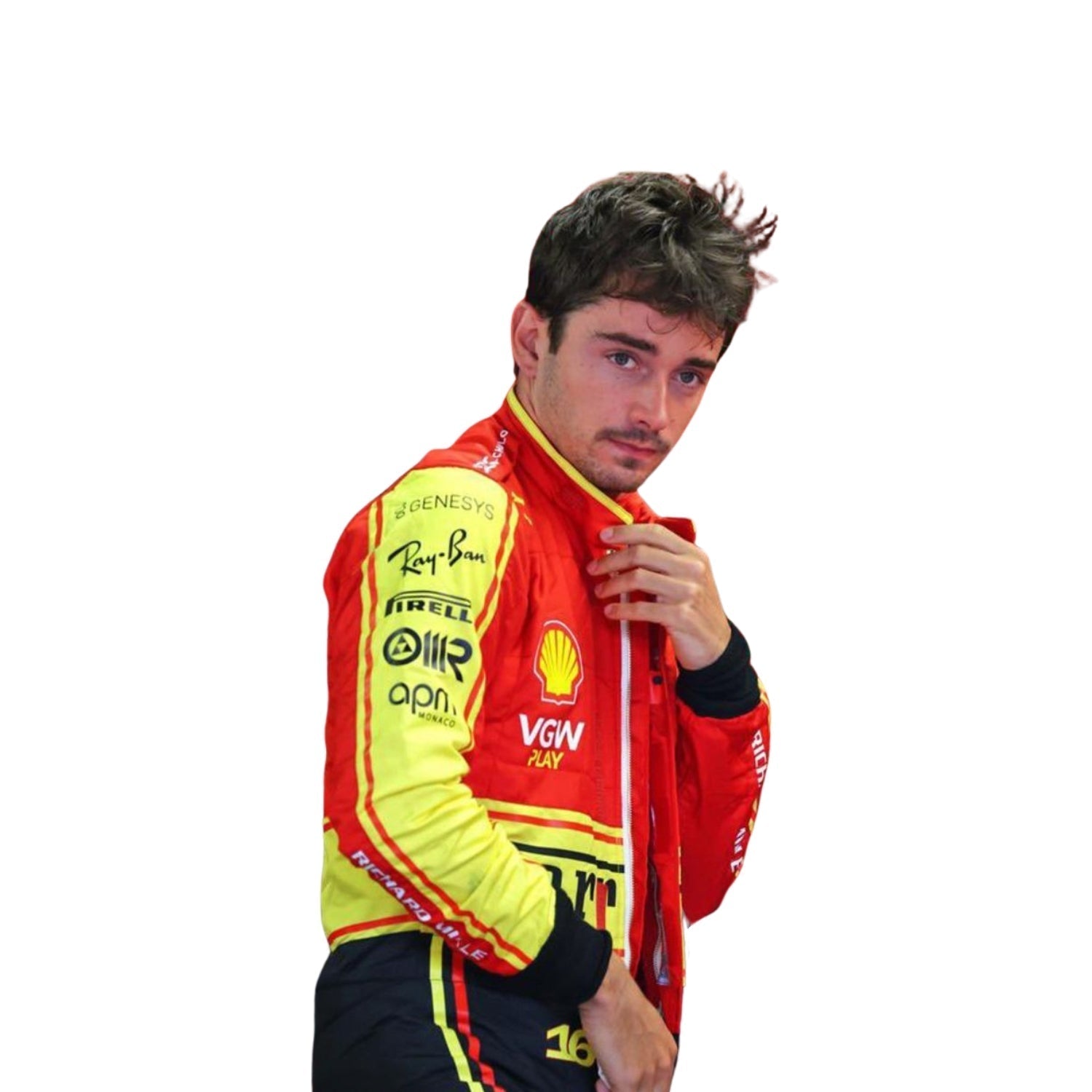 Charles Leclerc 2023 Monza Special Edition F1 Racing Suit Team Ferrari