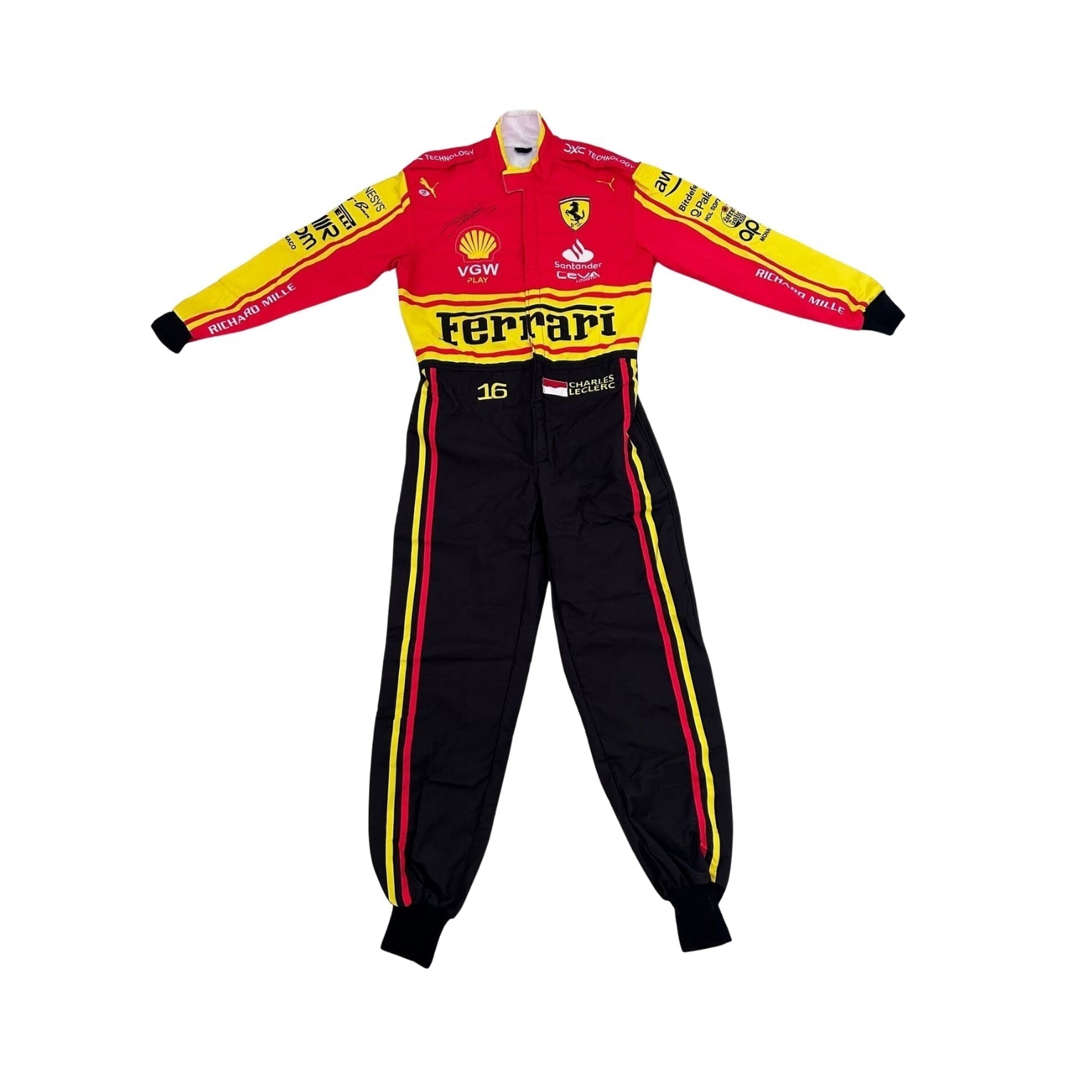 Charles Leclerc 2023 Monza Special Edition F1 Racing Suit Team Ferrari
