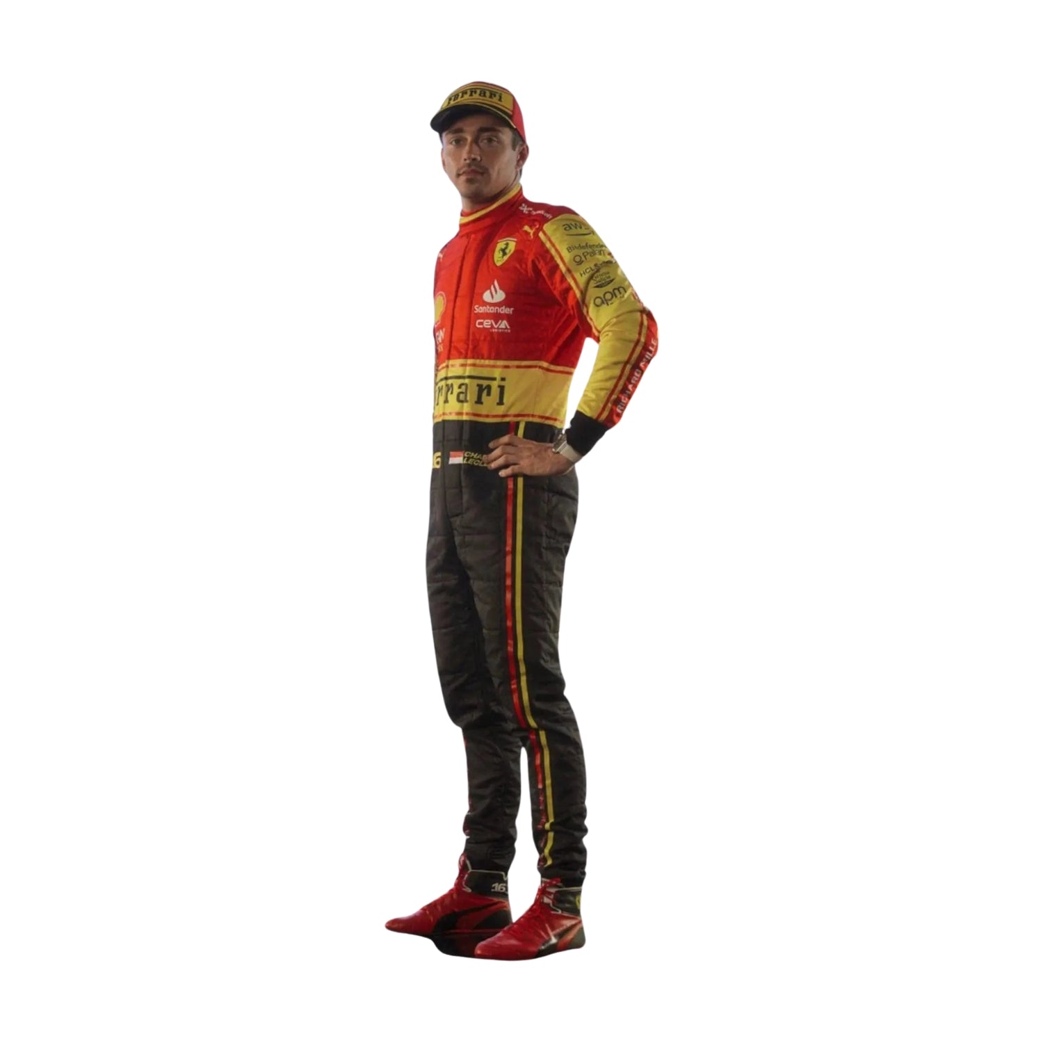 Charles Leclerc 2023 Monza Special Edition F1 Racing Suit Team Ferrari