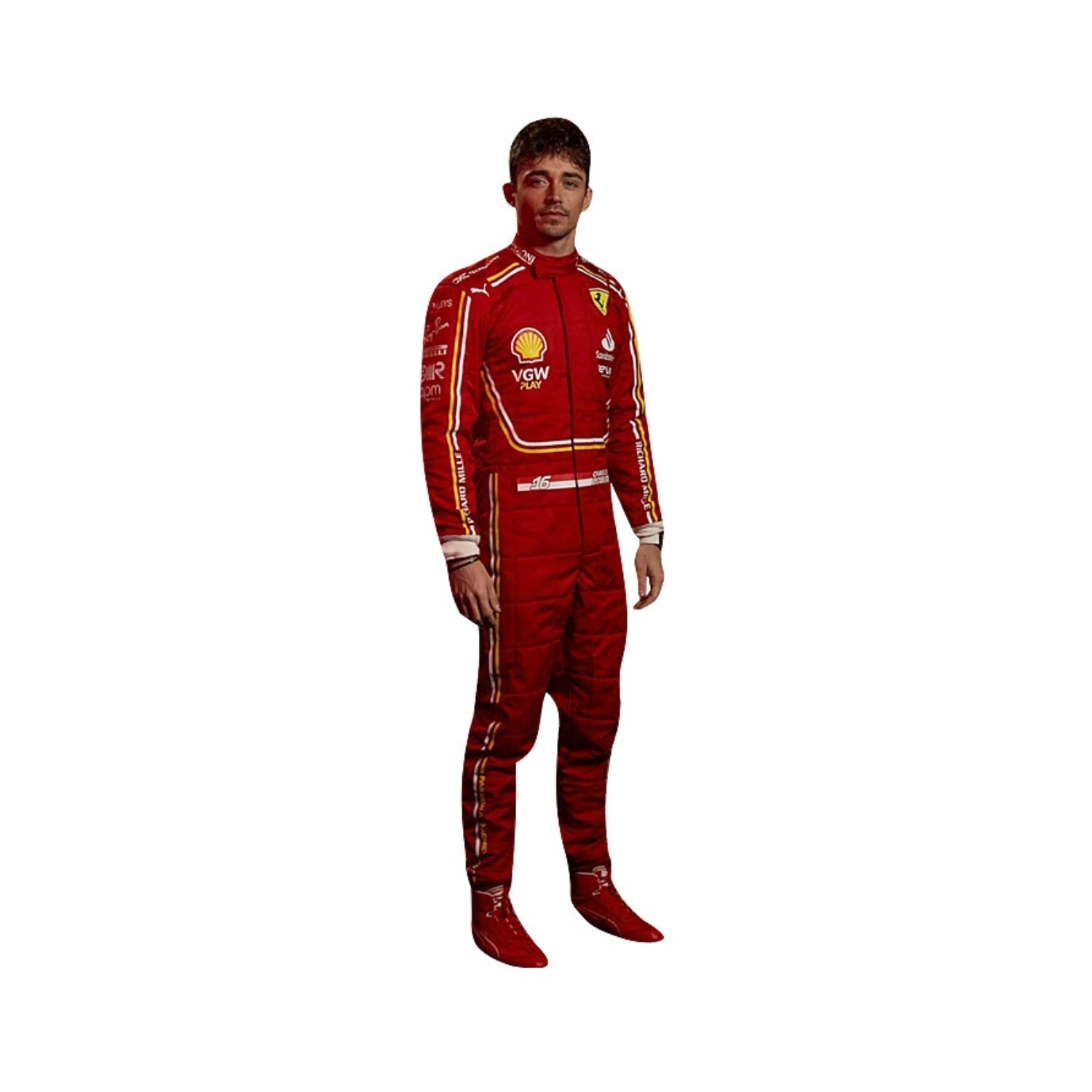 Charles Leclerc 2024 F1 Racing Suit Team Ferrari