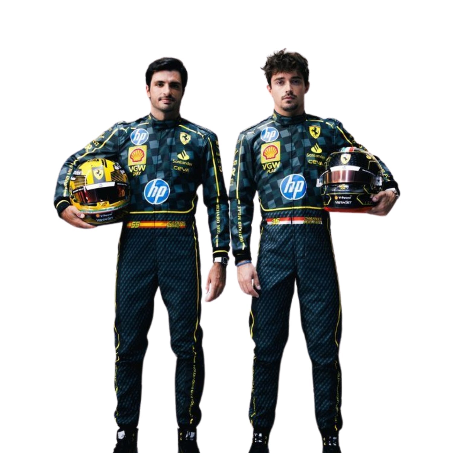 Charles Leclerc 2024 HP Italy GP F1 Racing Suit Team Ferrari