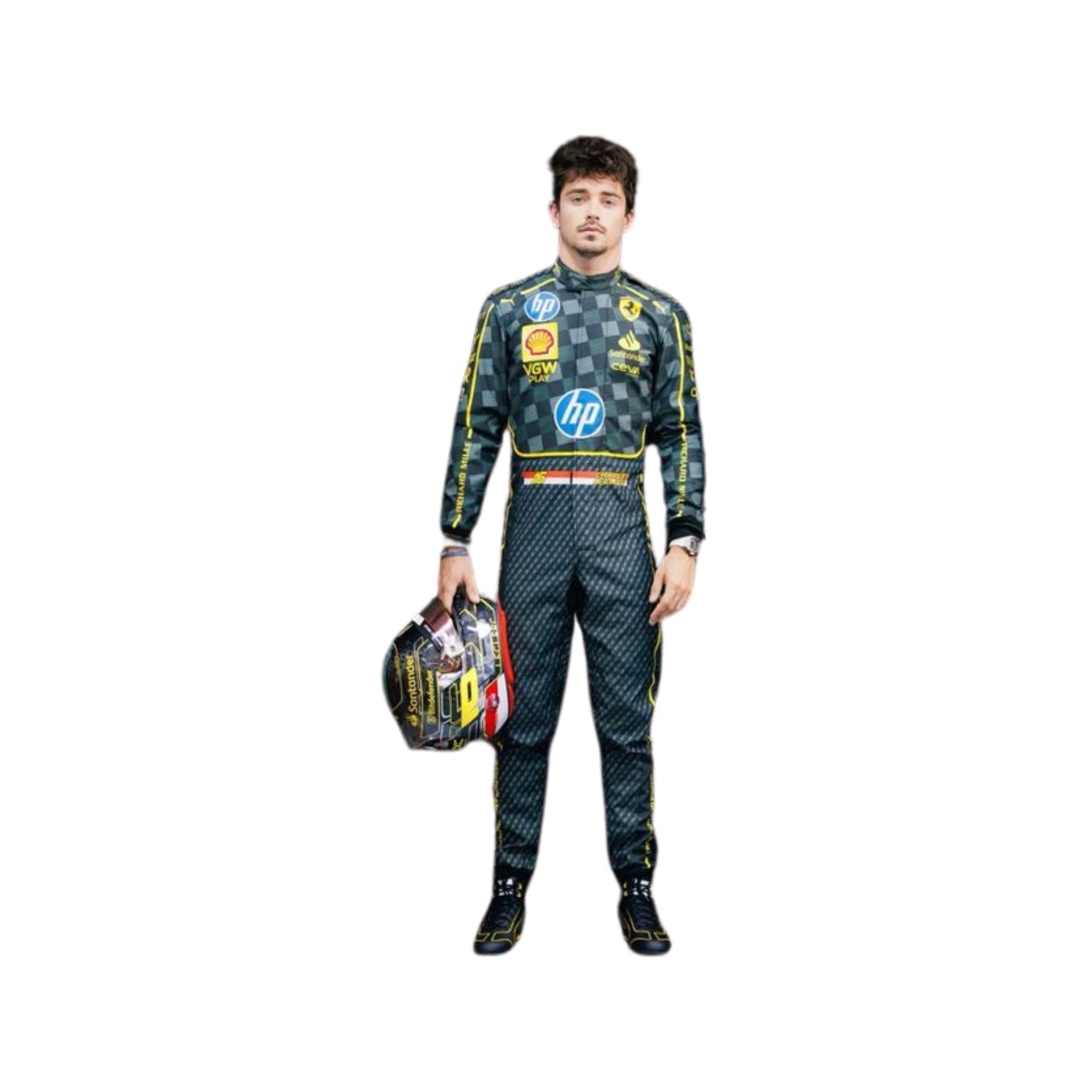 Charles Leclerc 2024 HP Italy GP F1 Racing Suit Team Ferrari