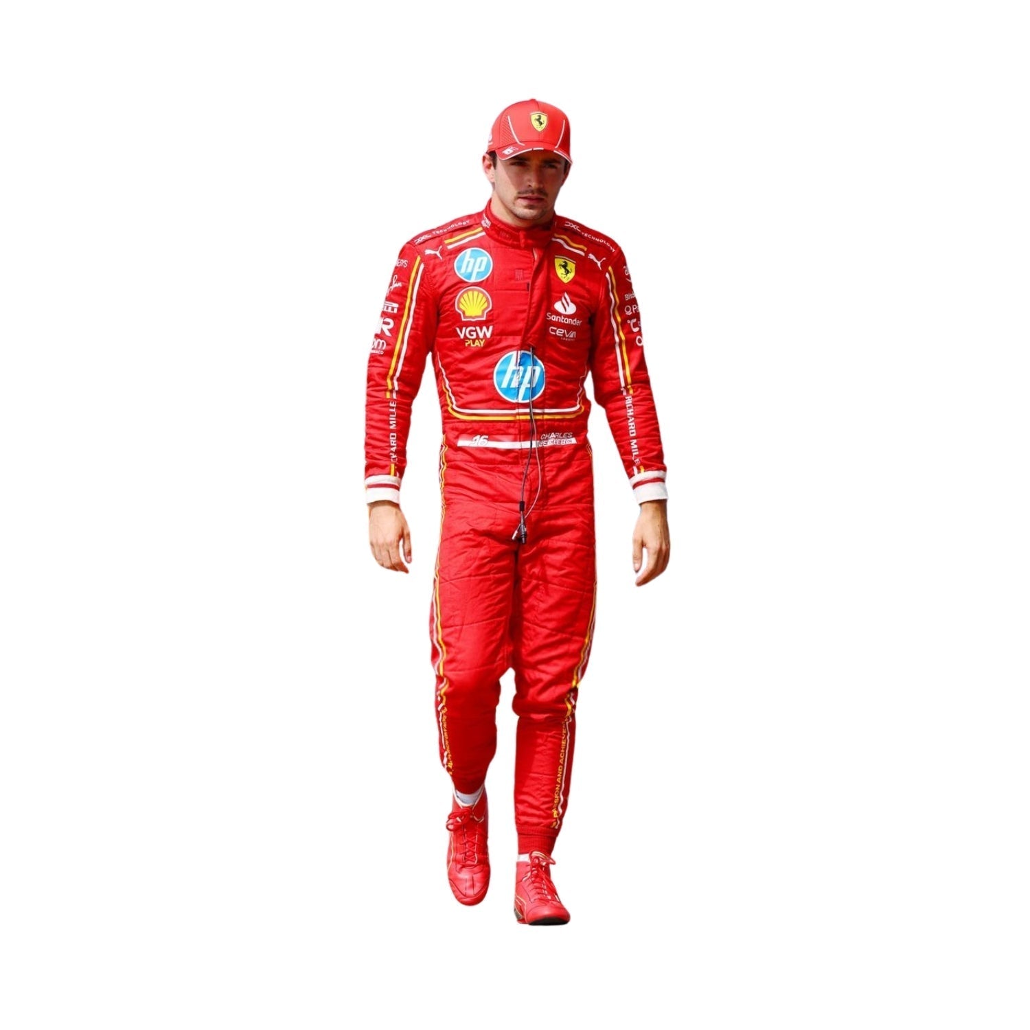 Charles Leclerc 2024 Hp Monaco GP F1 Racing Suit Team Ferrari