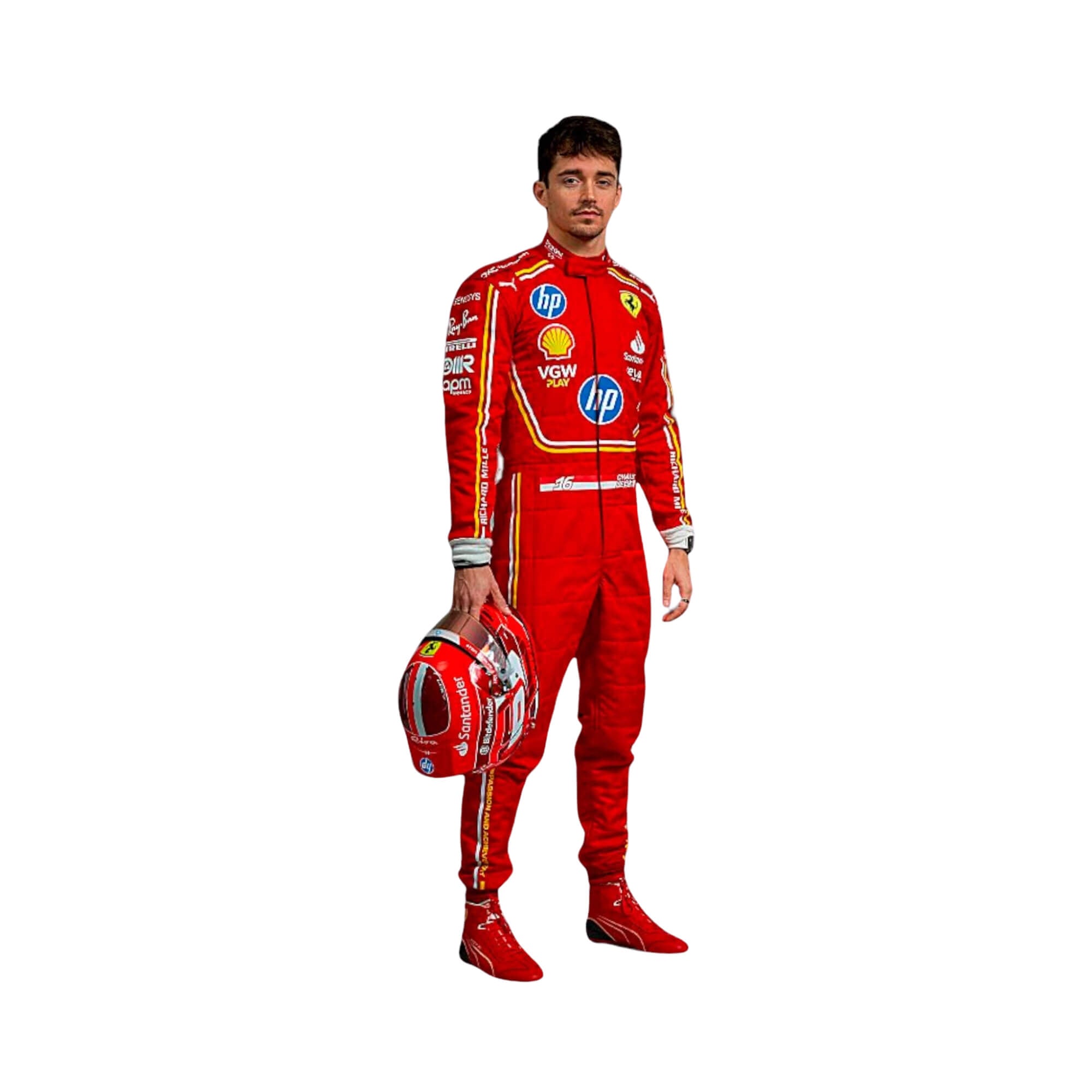 Charles Leclerc 2024 Hp Monaco GP F1 Racing Suit Team Ferrari
