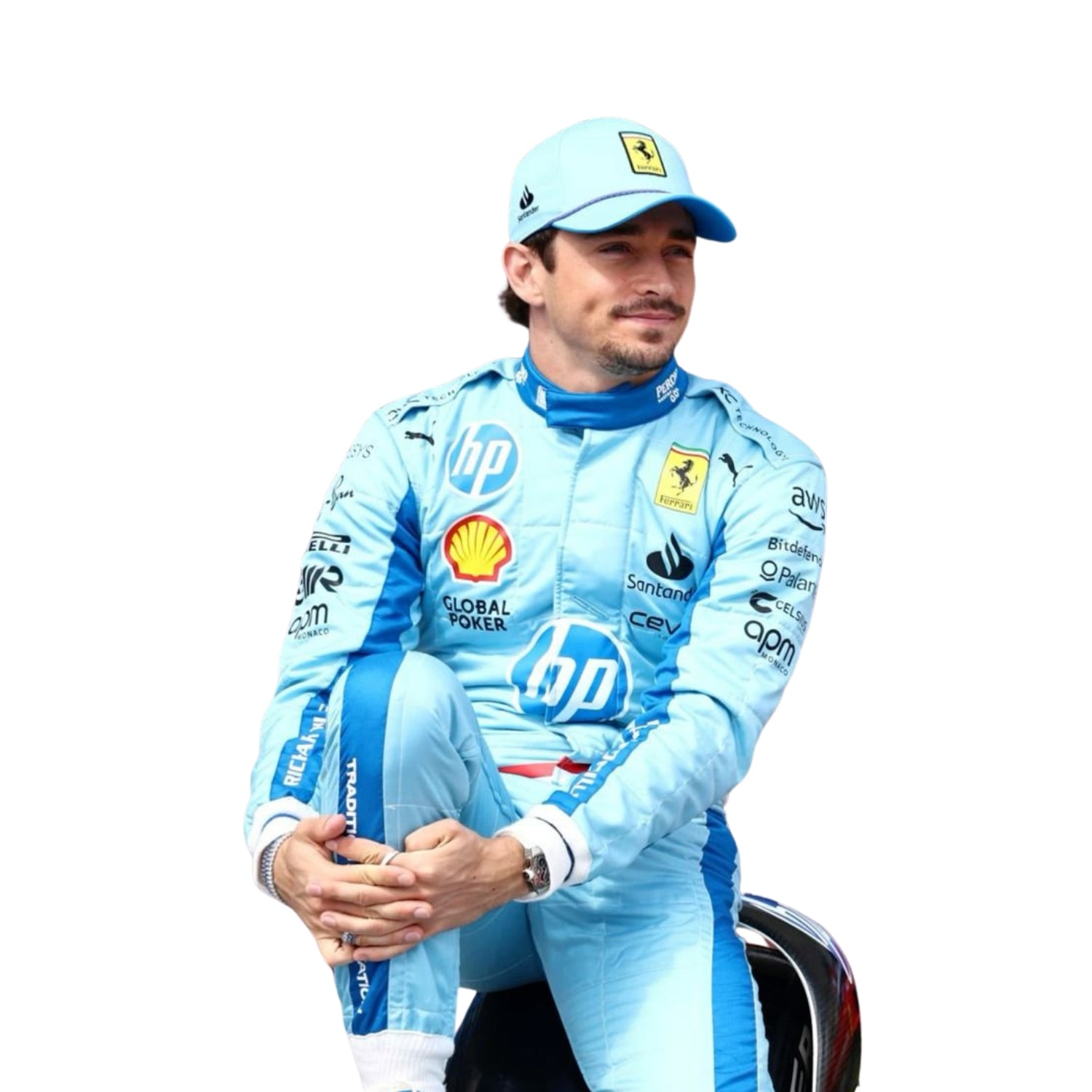 Charles Leclerc 2024 Miami Grand Prix F1 Racing Suit Team Ferrari