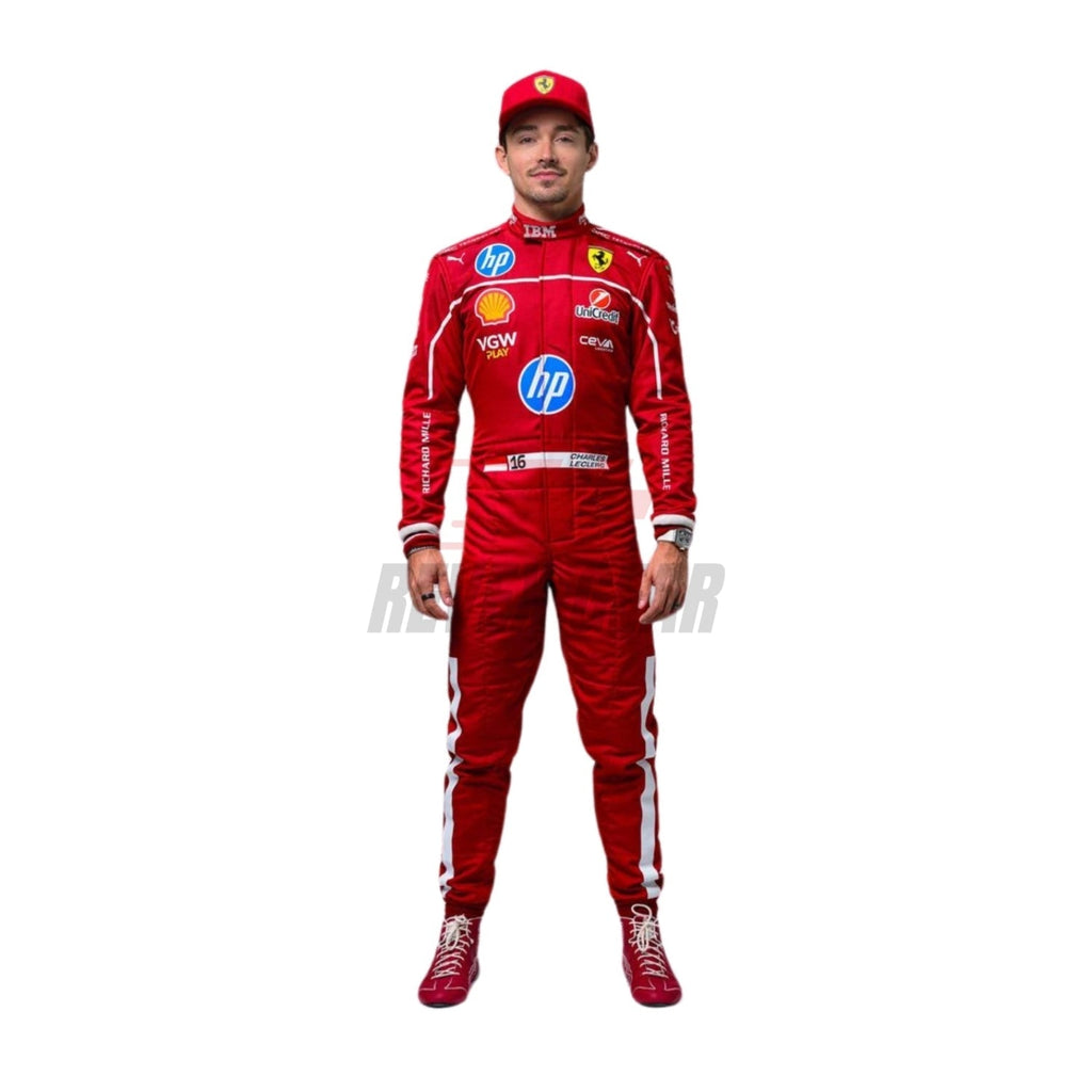 Charles Leclerc Ferrari 2025 fan costume back view