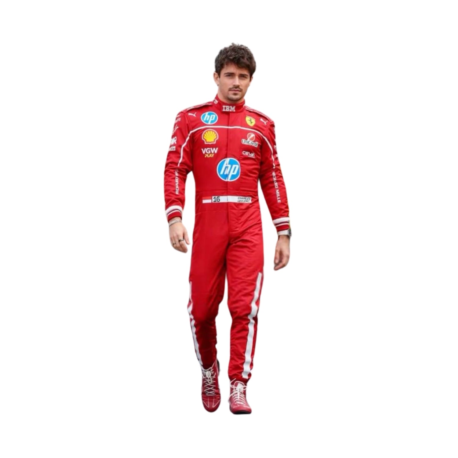 Charles Leclerc 2025 F1 Racing Suit Team Ferrari