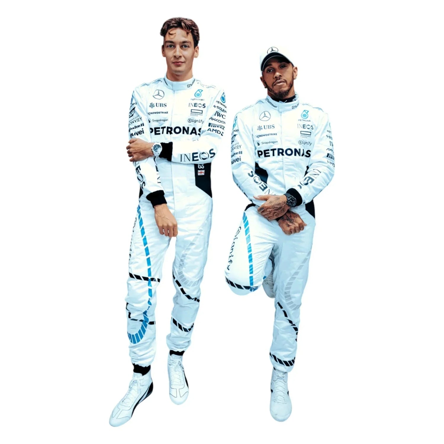 F1 Racing Costume Worn by Lewis Hamilton & George Russell– 2024 Qatar GP