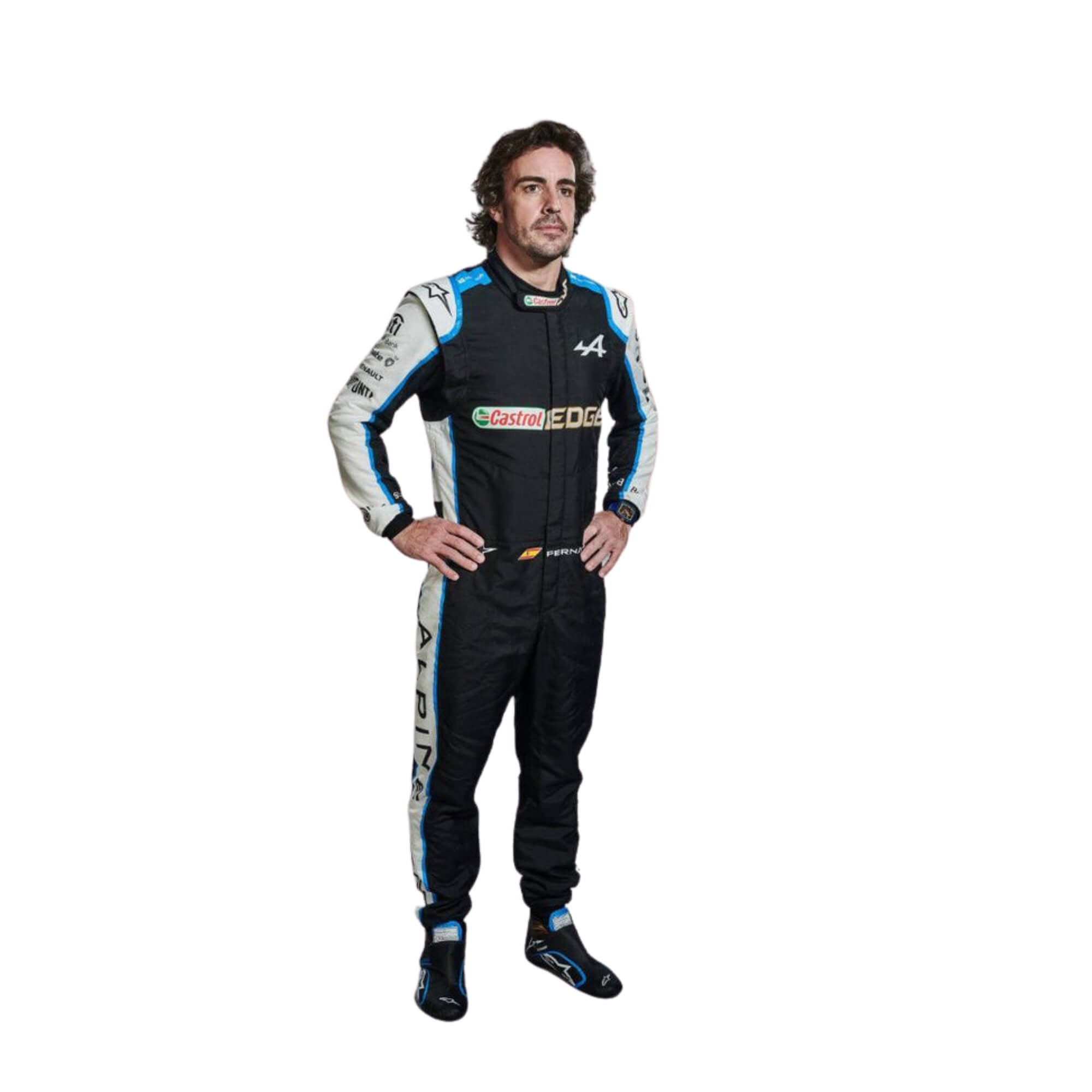 Fernando Alonso 2021 F1 Racing Suit Team Alpine