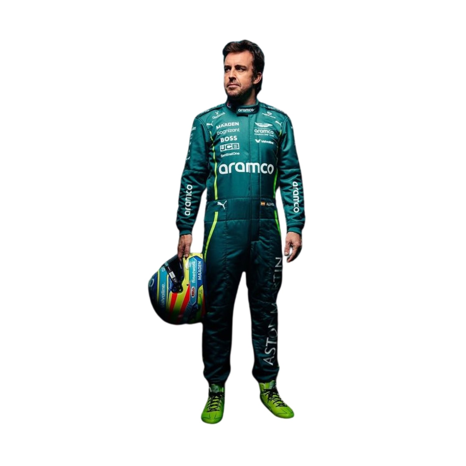 Fernando Alonso 2025 F1 Racing Suit Team Aston Martin
