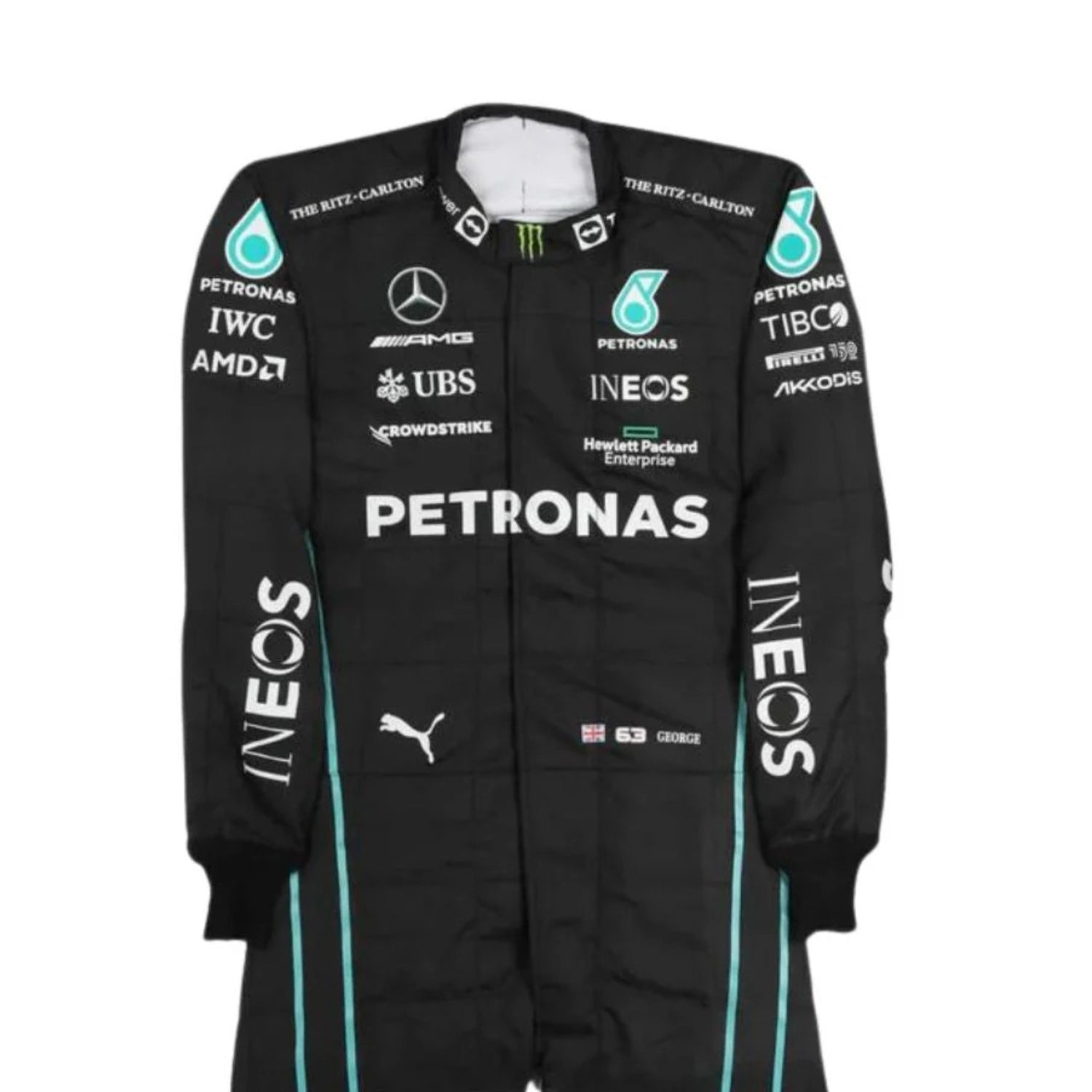 George Russell 2022 F1 Racing Suit Team Mercedes
