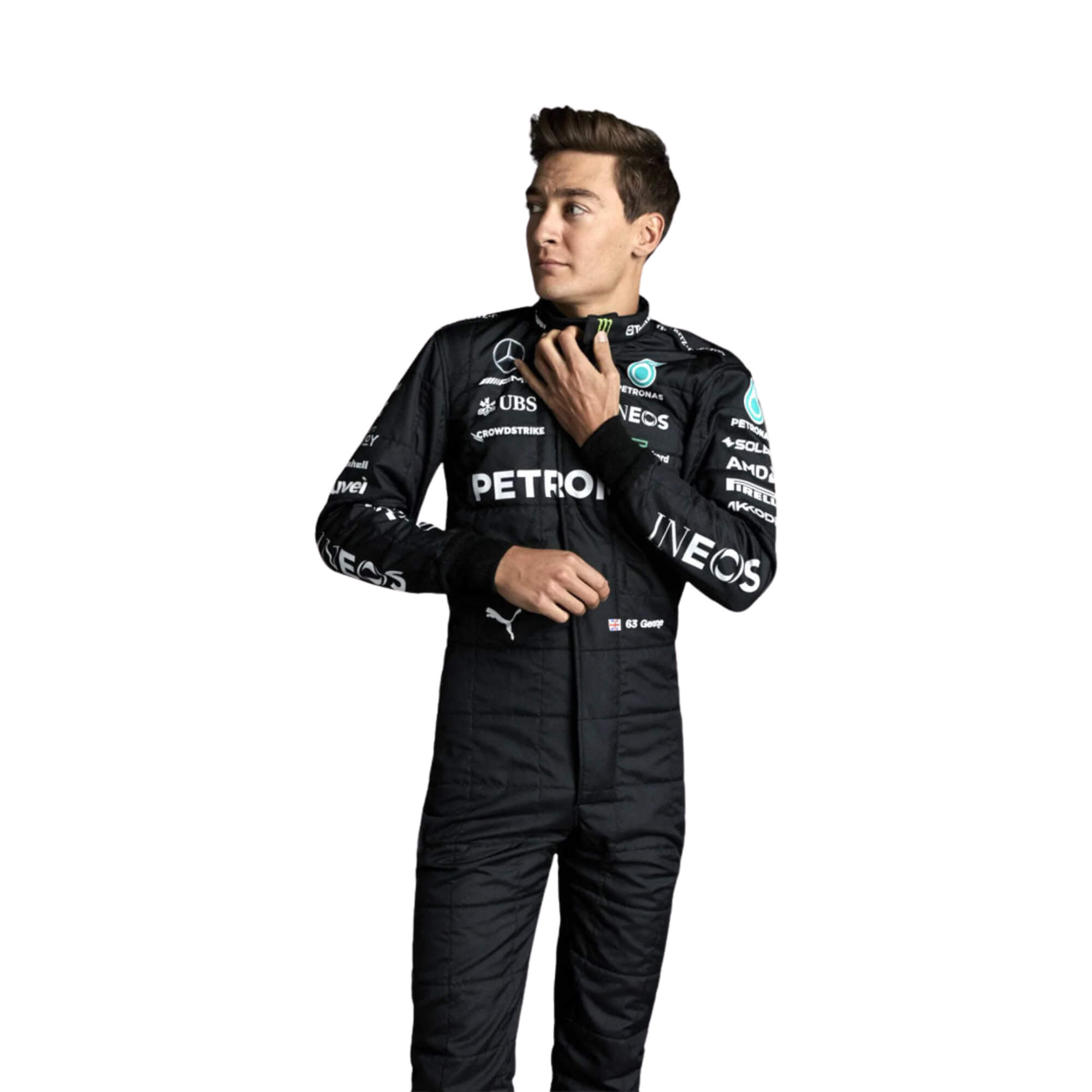 George Russell 2023 F1 Racing Suit Team Mercedes