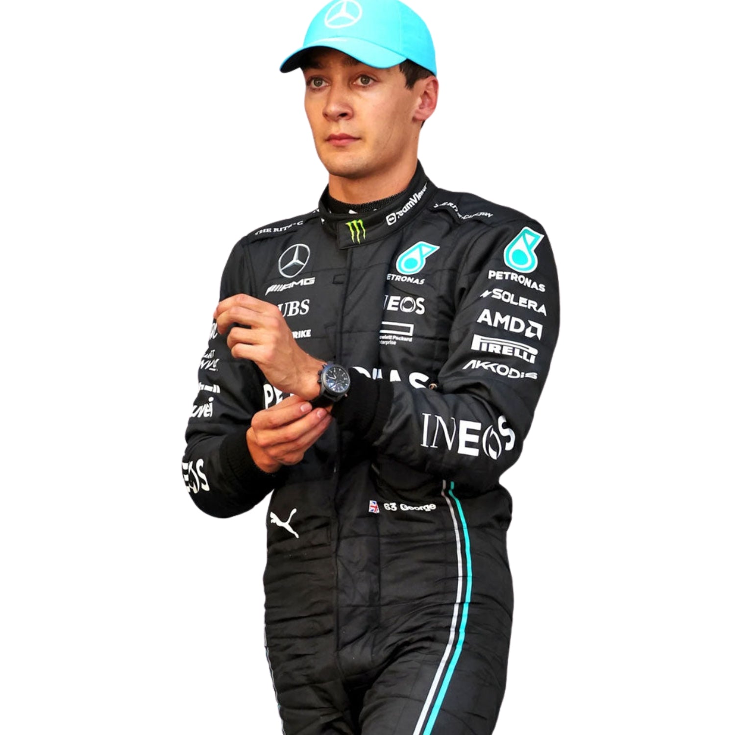 George Russell 2023 F1 Racing Suit Team Mercedes
