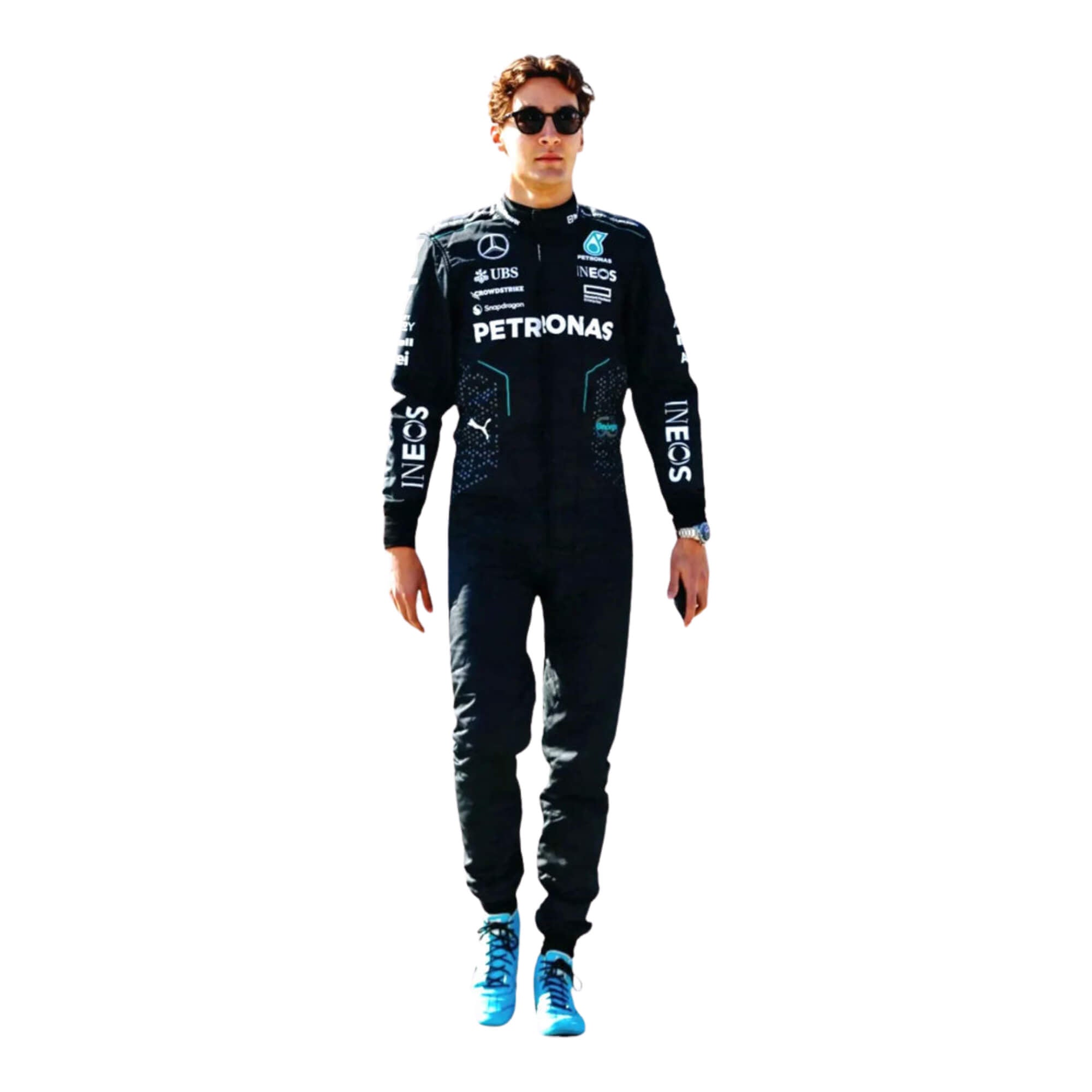 George Russell 2024 F1 Racing Suit Team Mercedes AMG