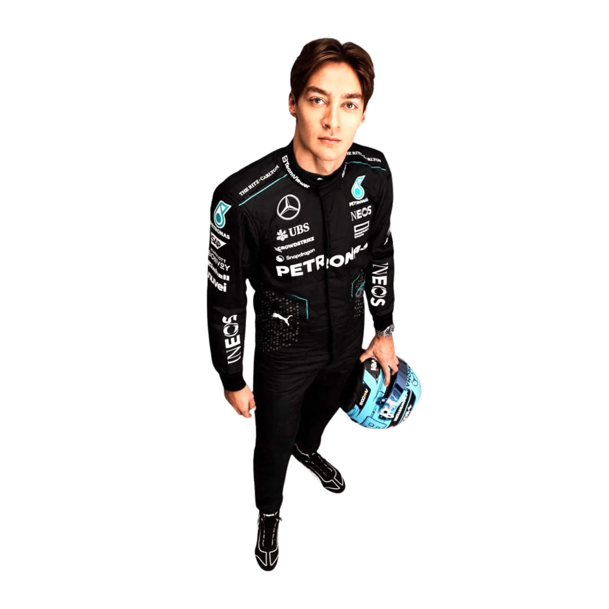 George Russell 2024 F1 Racing Suit Team Mercedes AMG