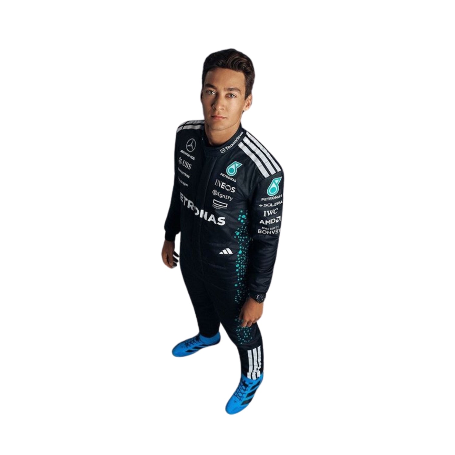 George Russell 2025 F1 Racing Suit Team Mercedes