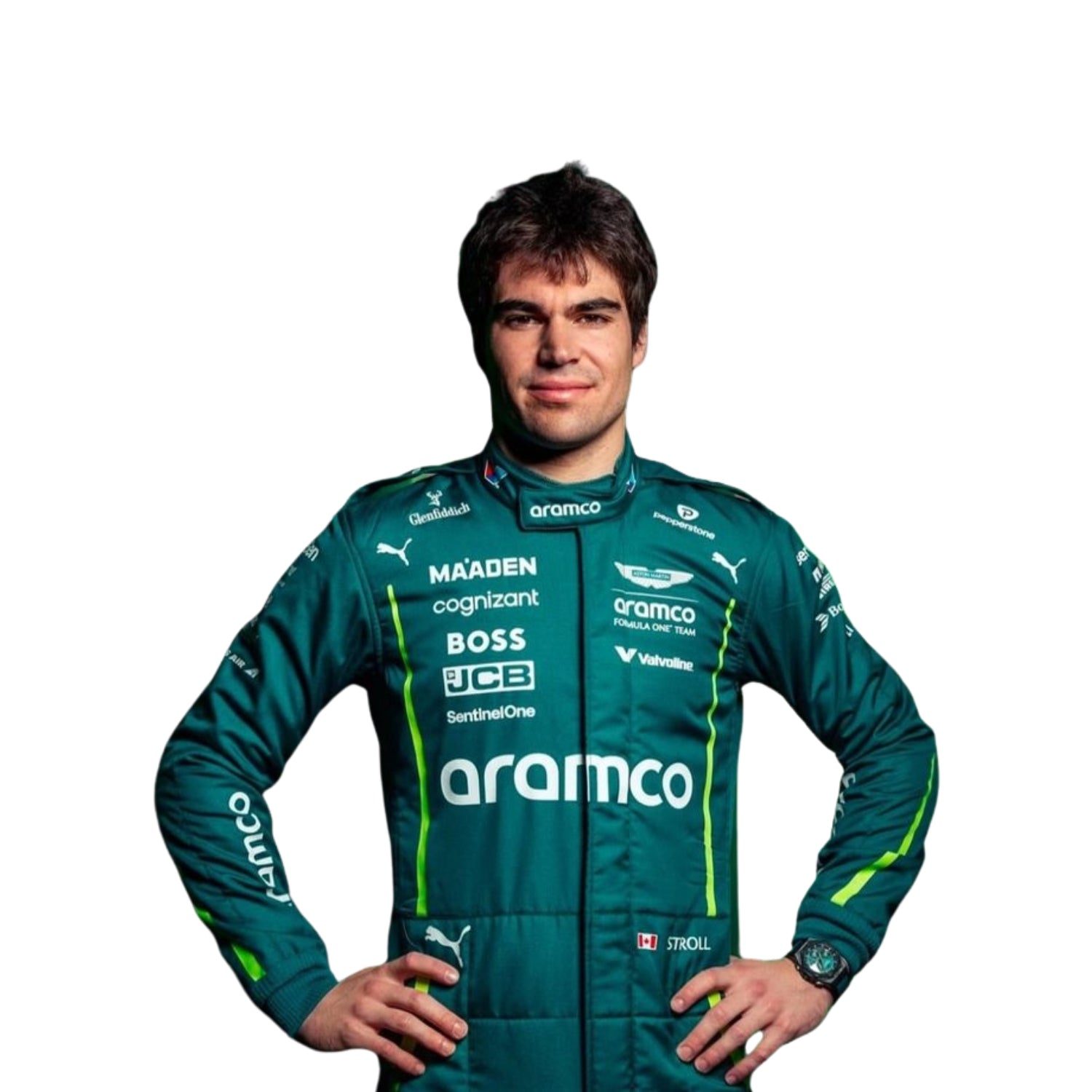 Lance Stroll 2025 F1 Racing Suit Team Aston Martin